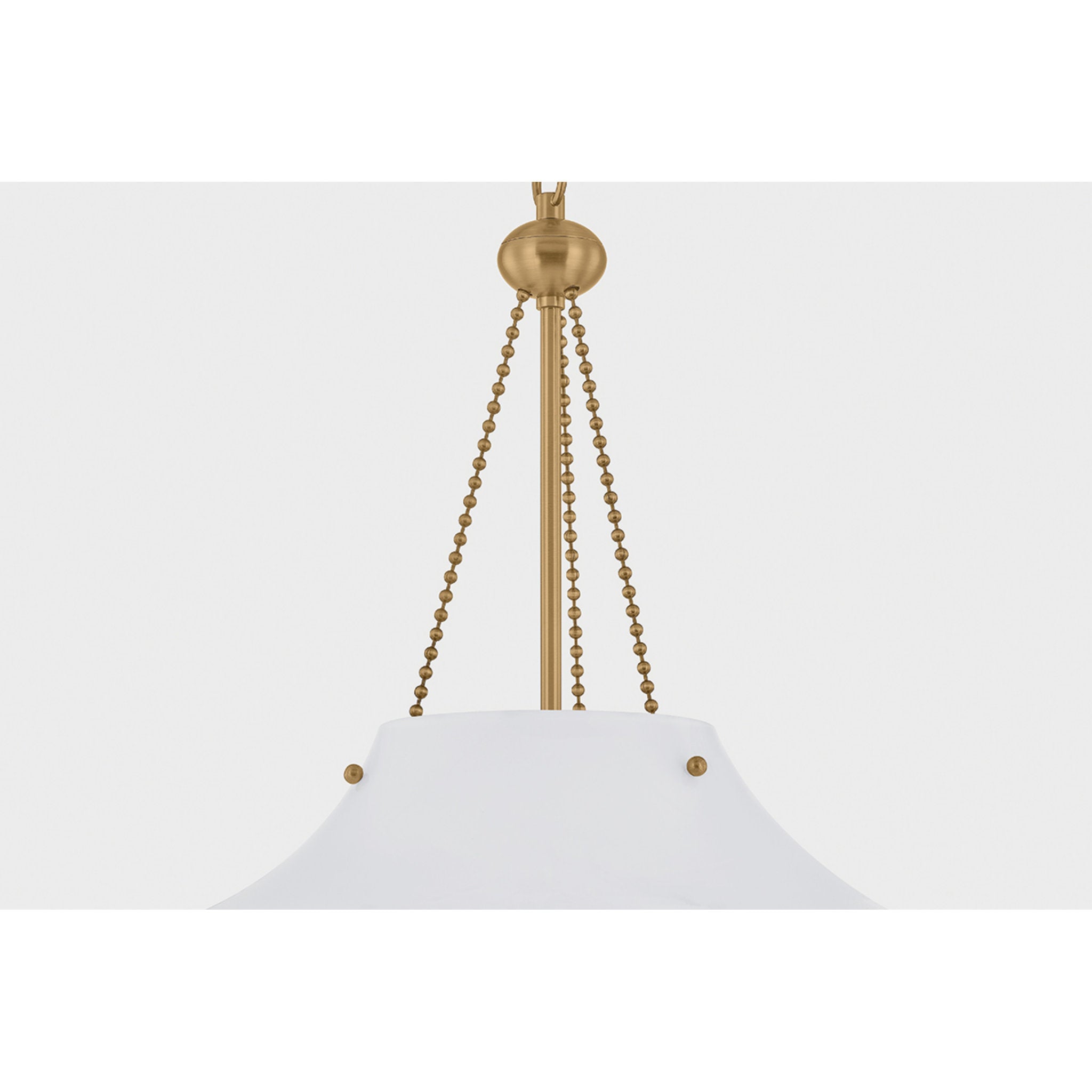 Era 1-Light Pendant in Patina Brass by Lauren Liess 18W x 17.75H