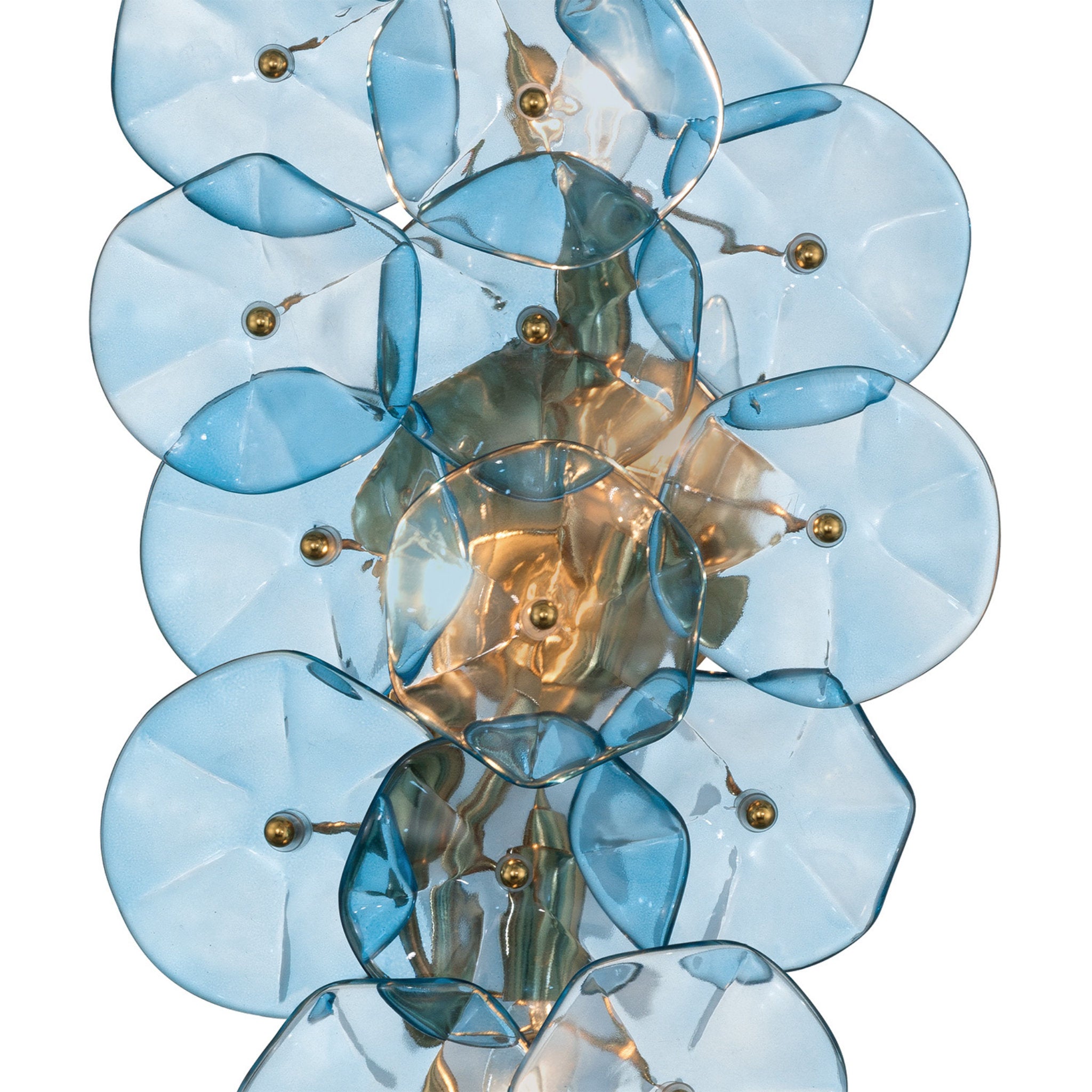 Esme 23'' Aged Brass Sconce Blue 23"W x 10"H x 5"D