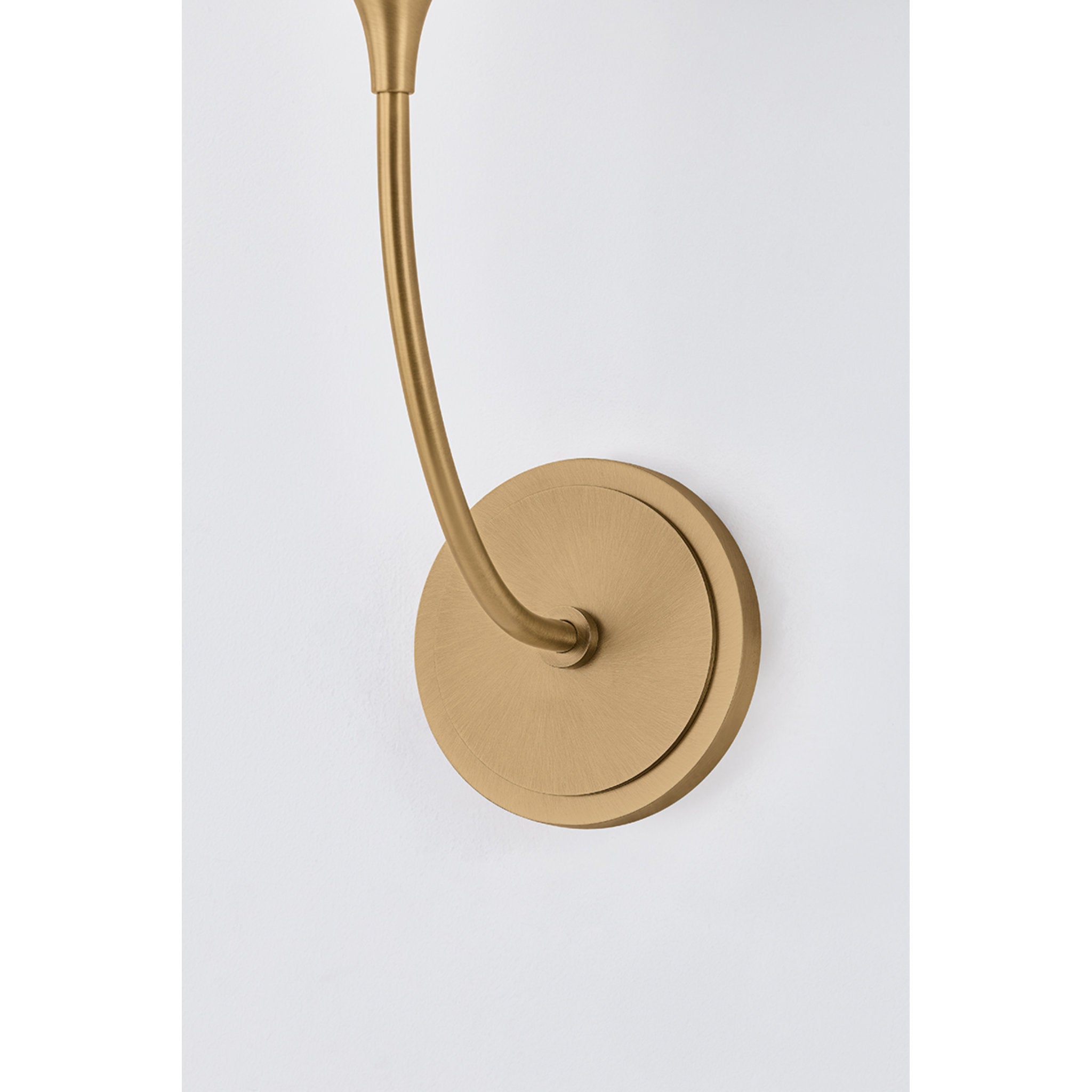 Evermore 1-Light Wall Sconce in Patina Brass by Lauren Liess 9W x 20.25H