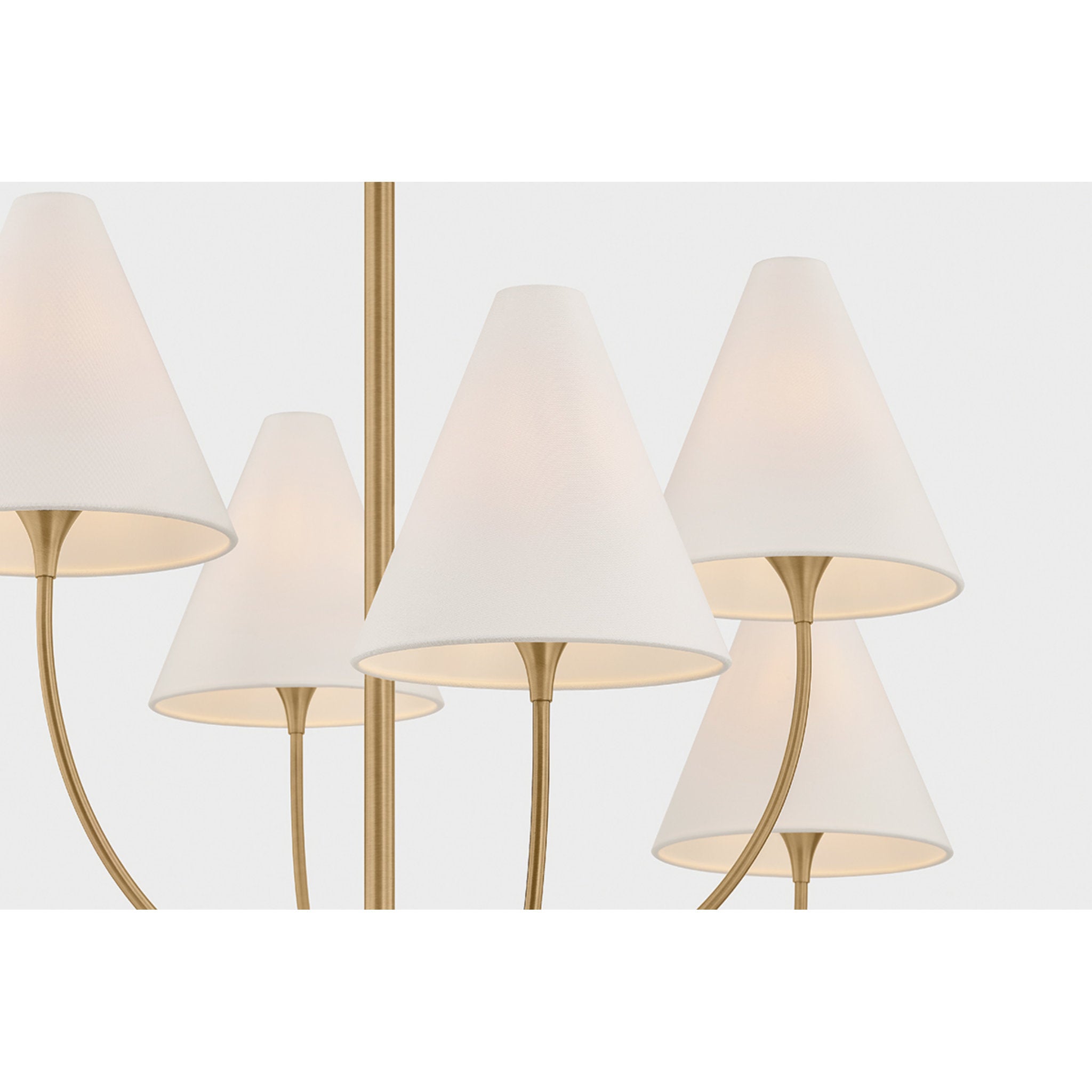 Evermore 6-Light Chandelier in Patina Brass by Lauren Liess 40.5W x 29.75H