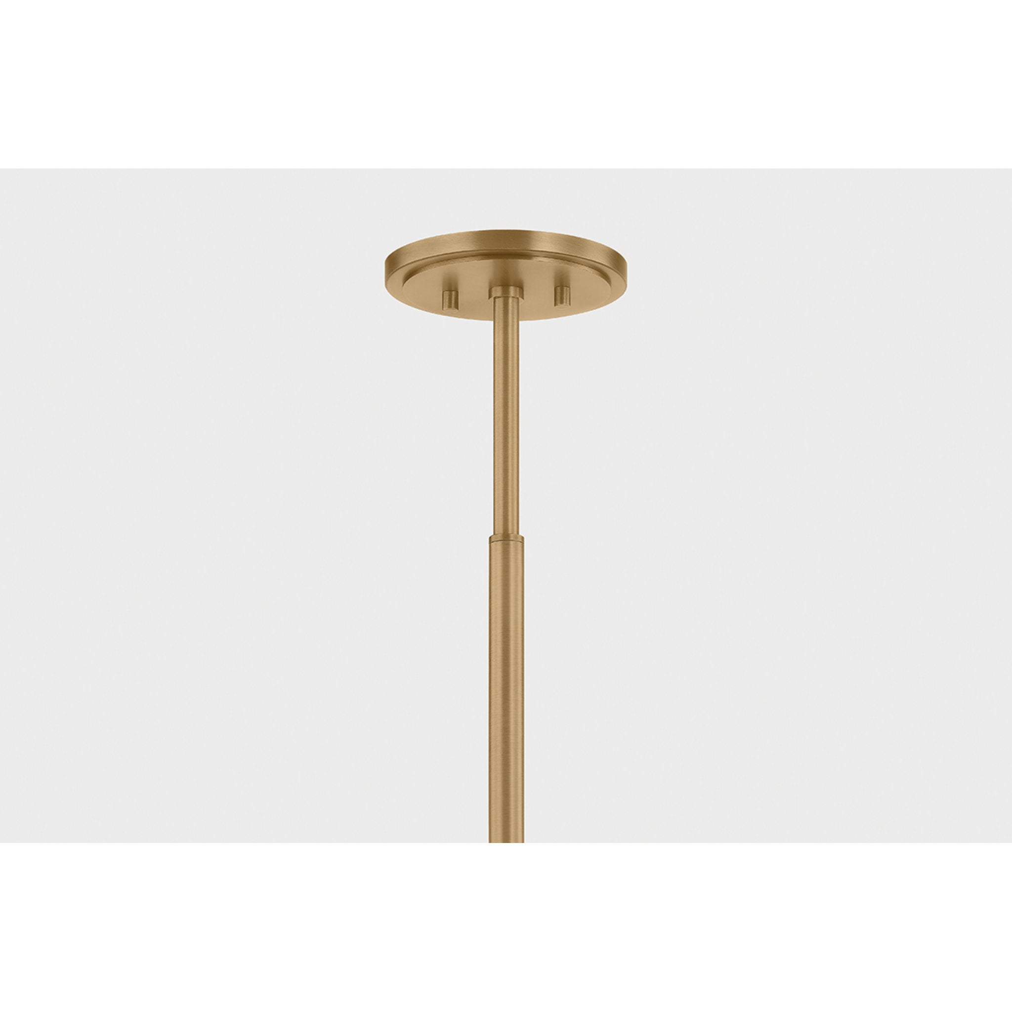 Evermore 4-Light Linear in Patina Brass by Lauren Liess 48L x 9W x 30.25H
