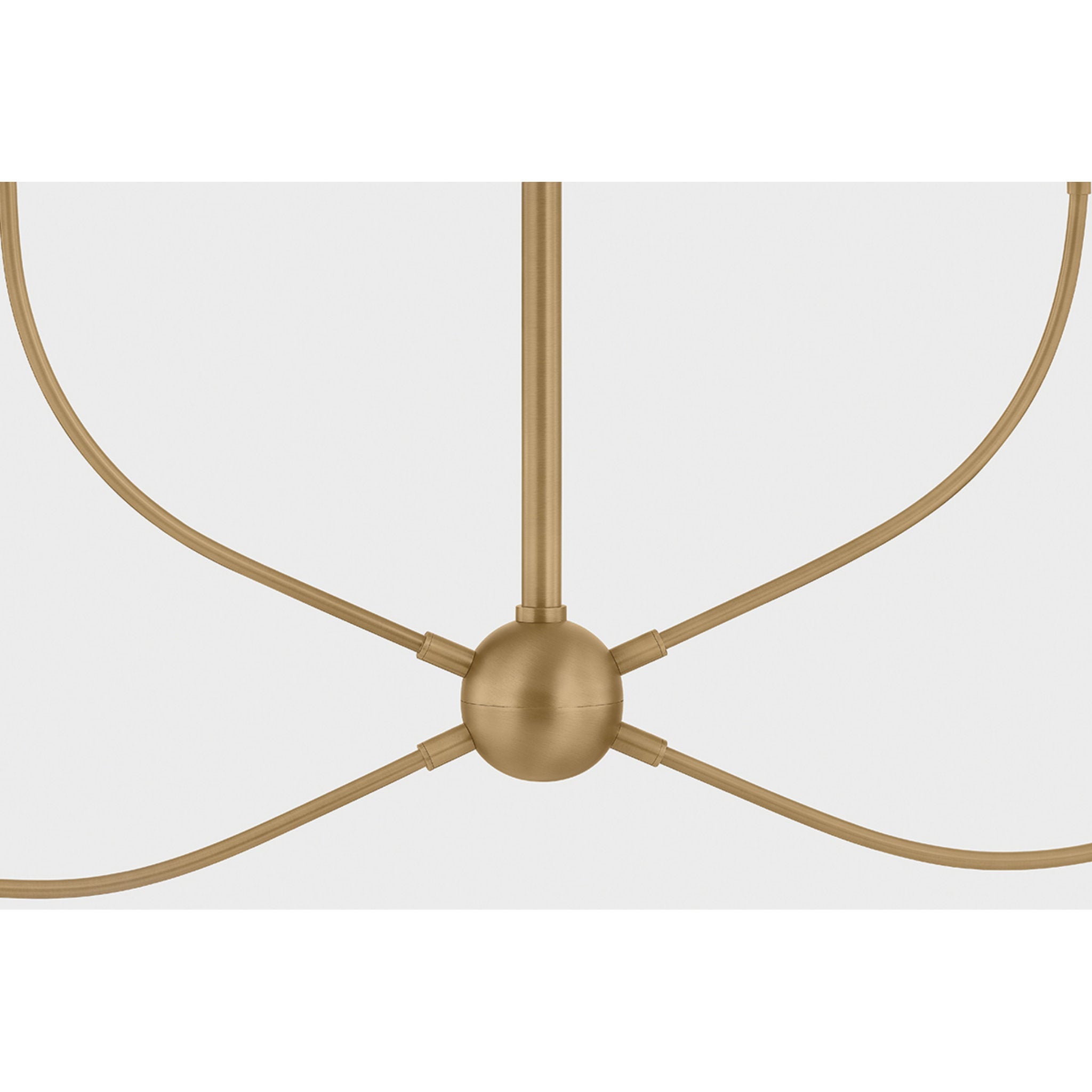 Evermore 4-Light Linear in Patina Brass by Lauren Liess 48L x 9W x 30.25H