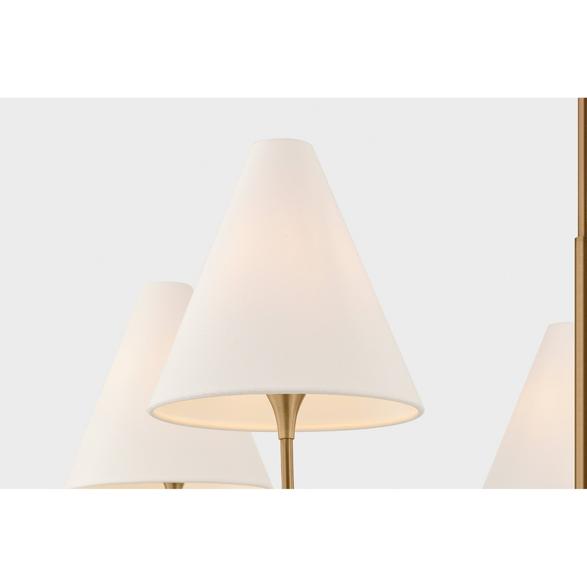 Evermore 10-Light Chandelier in Patina Brass by Lauren Liess 59.75W x 32.75H