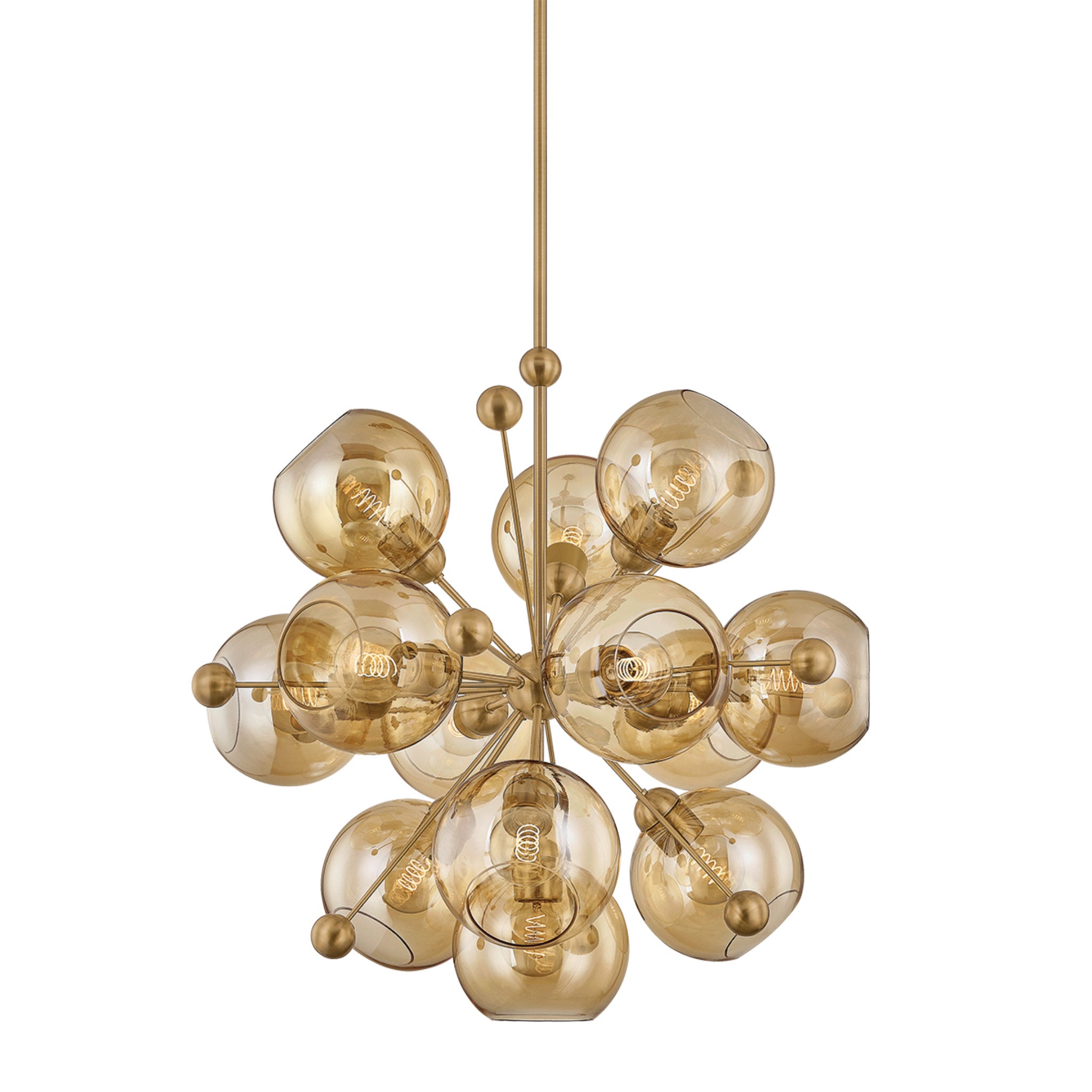 Ellory 13-Light Chandelier in Patina Brass 32W x 31H