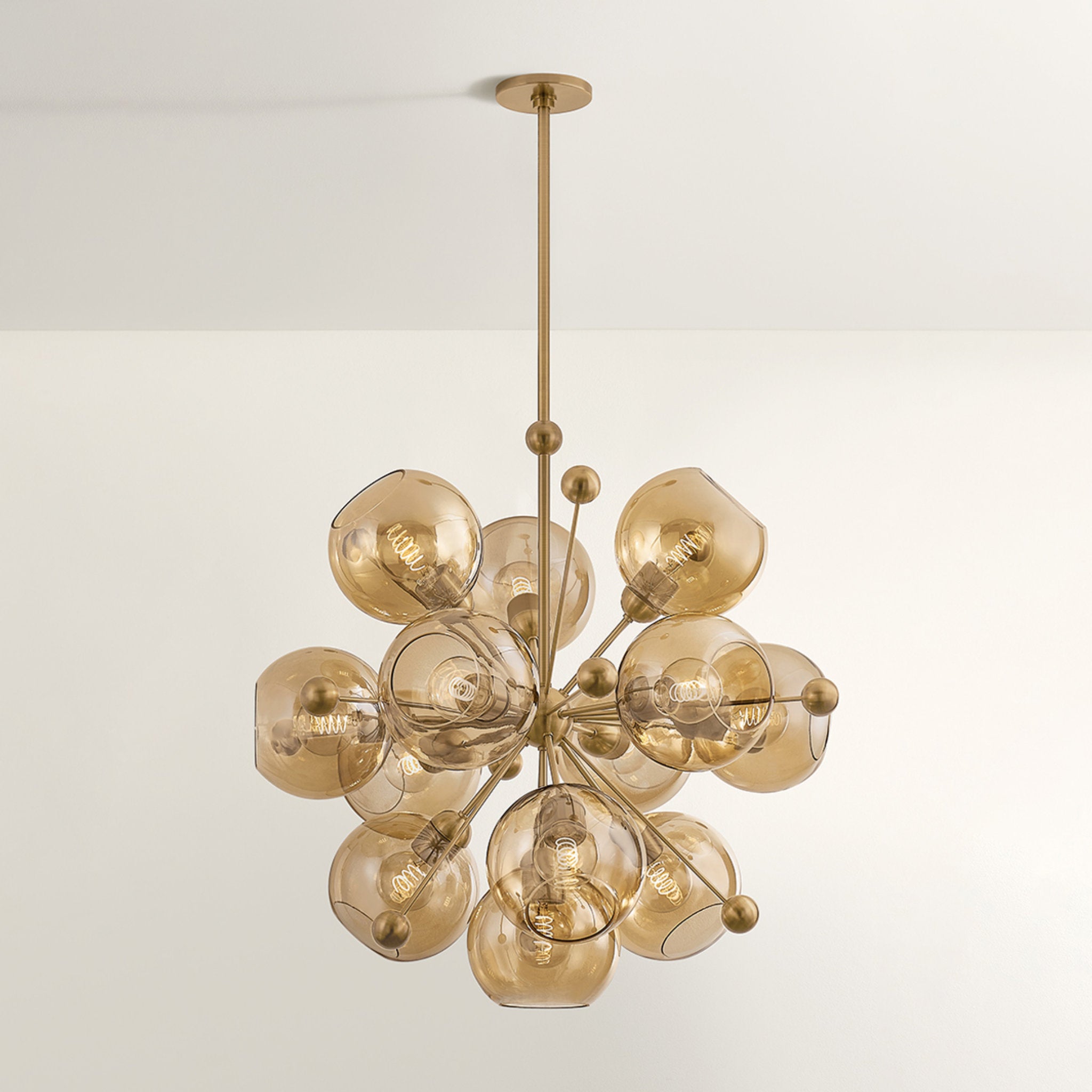 Ellory 13-Light Chandelier in Patina Brass 32W x 31H