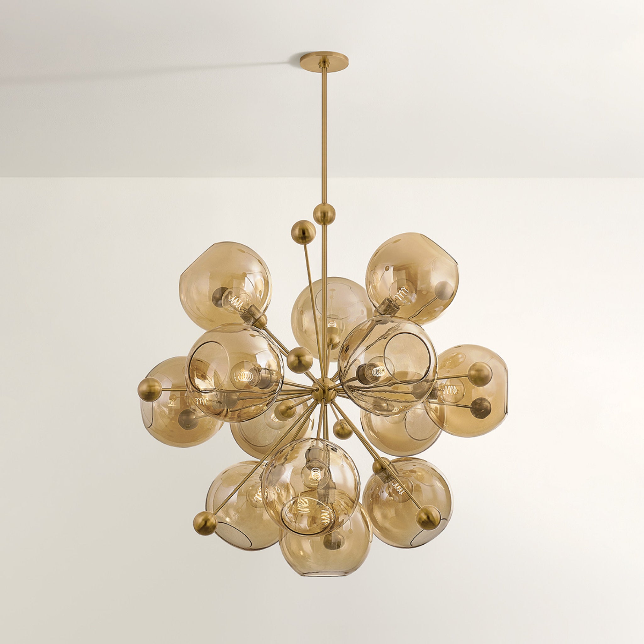 Ellory 13-Light Chandelier in Patina Brass 45.75W x 44.25H