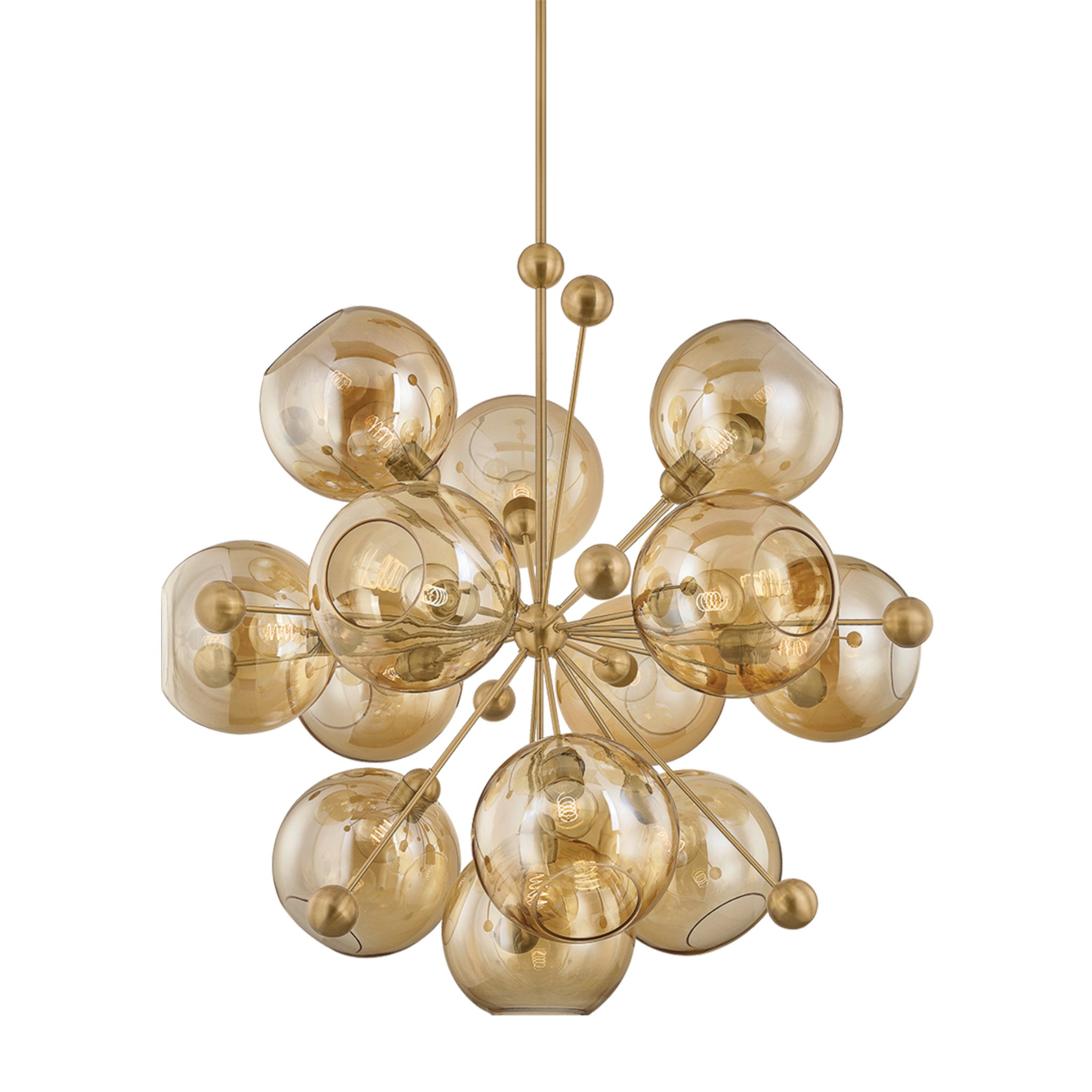 Ellory 13-Light Chandelier in Patina Brass 45.75W x 44.25H