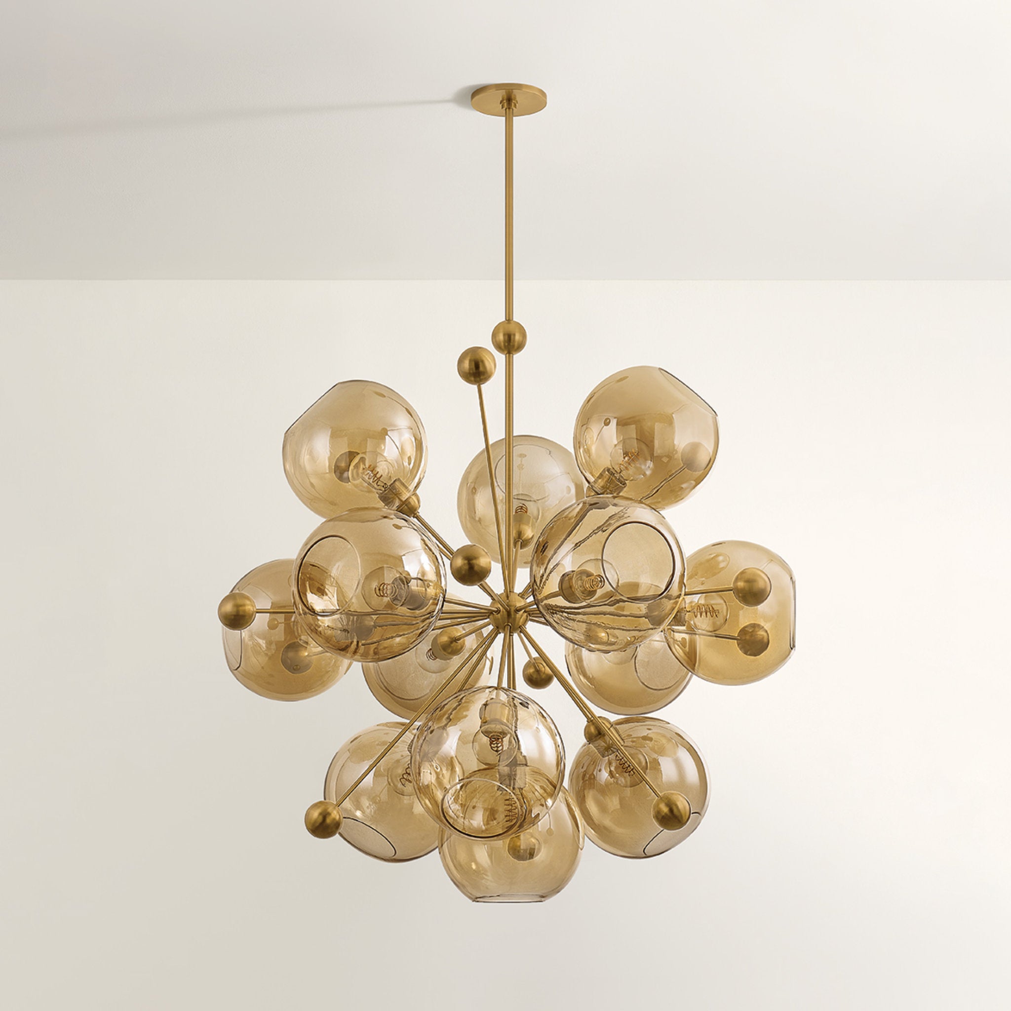 Ellory 13-Light Chandelier in Patina Brass 45.75W x 44.25H
