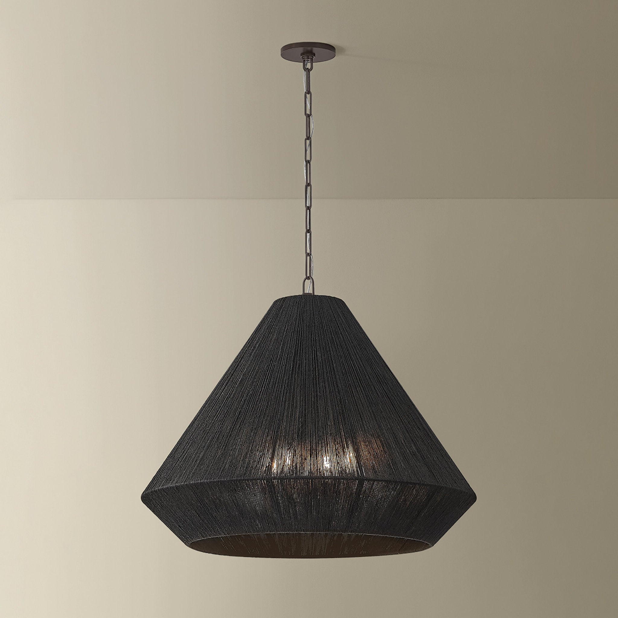 Keats 4-Light Pendant in Bronze 30W x 24.75H