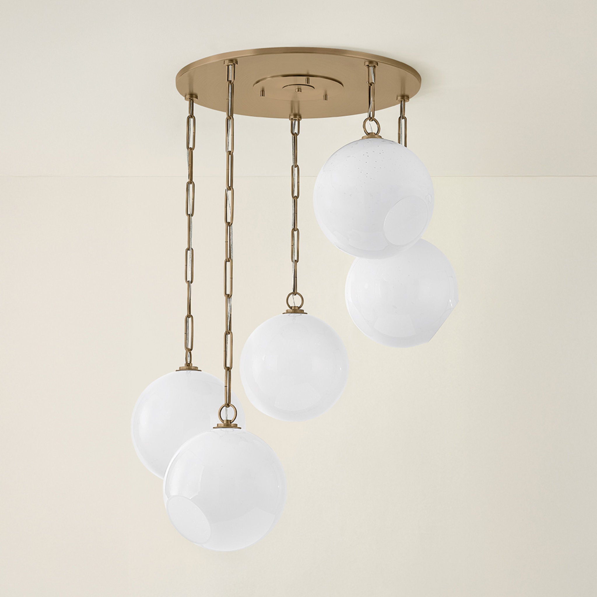 Bramble 5-Light Chandelier in Patina Brass 35.5W x 14.25H