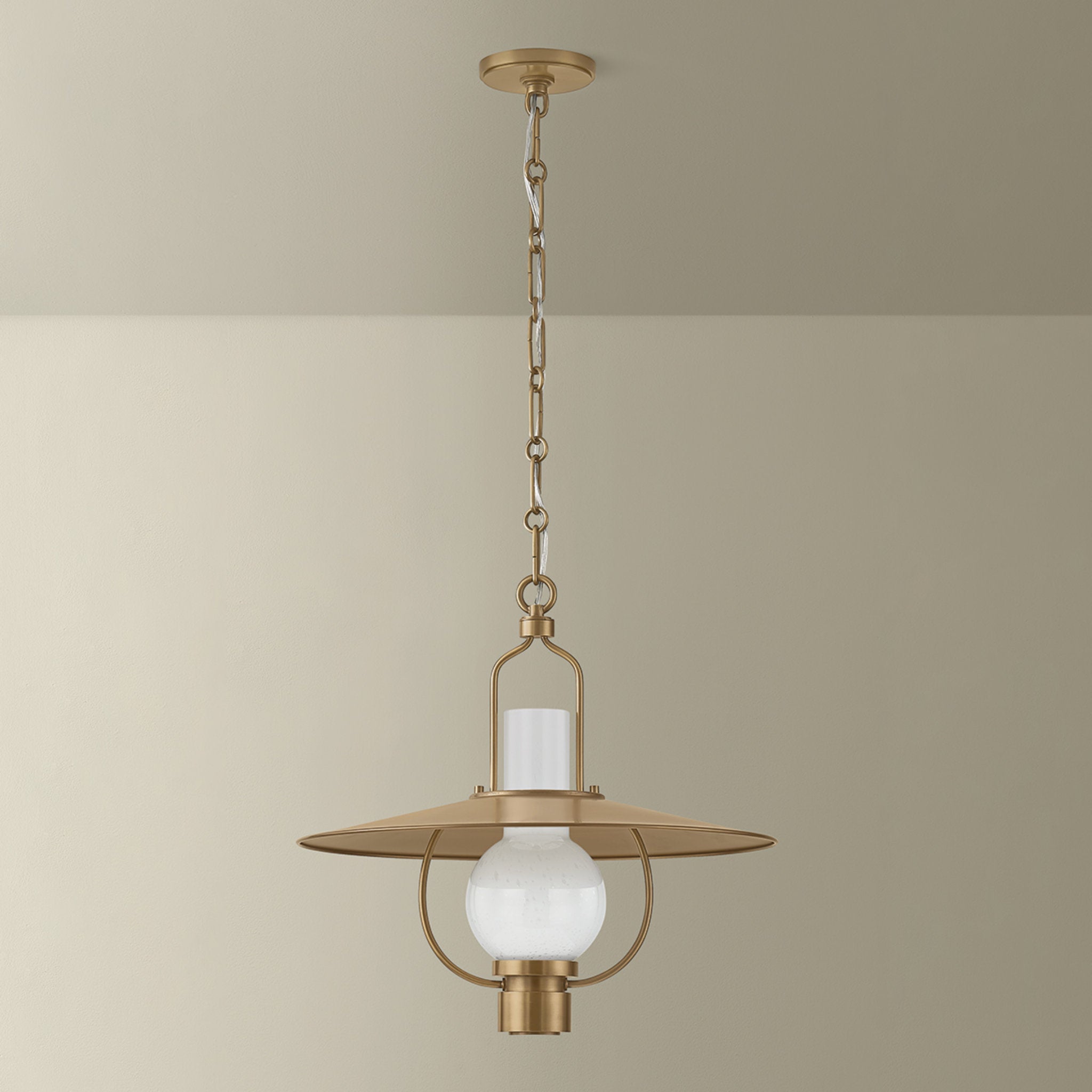 Cahill 1-Light Lantern in Patina Brass 20.25W x 19H