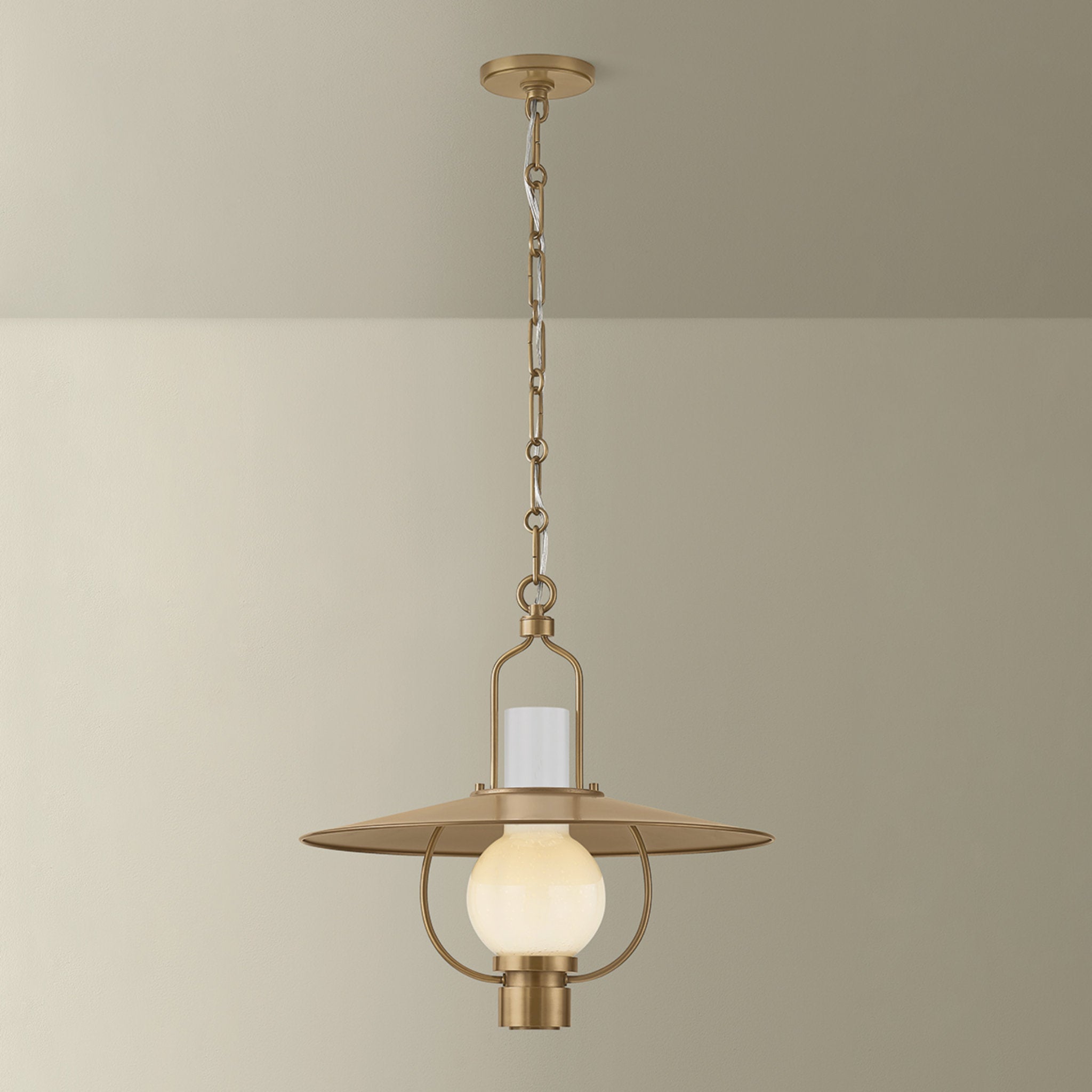 Cahill 1-Light Lantern in Patina Brass 20.25W x 19H