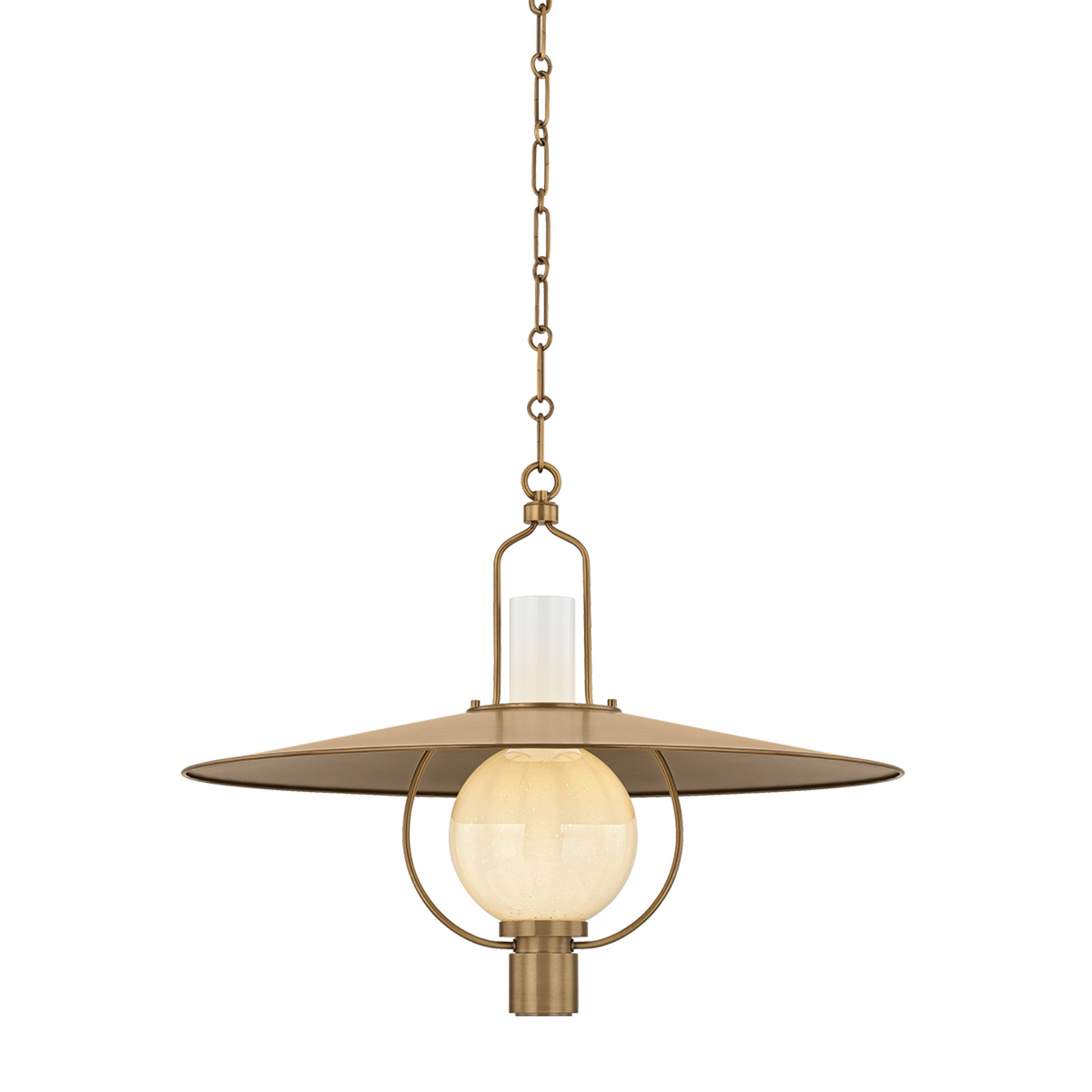 Cahill 1-Light Lantern in Patina Brass 30W x 23H