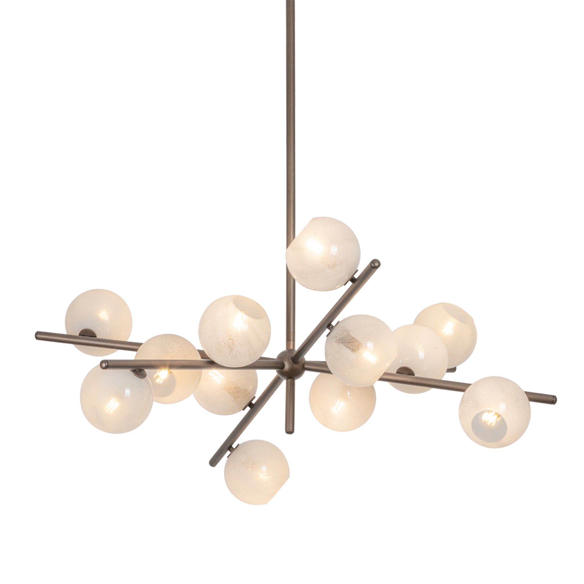 Sonny 12-Light Chandelier in Bronze Leaf 41.75W x 20H