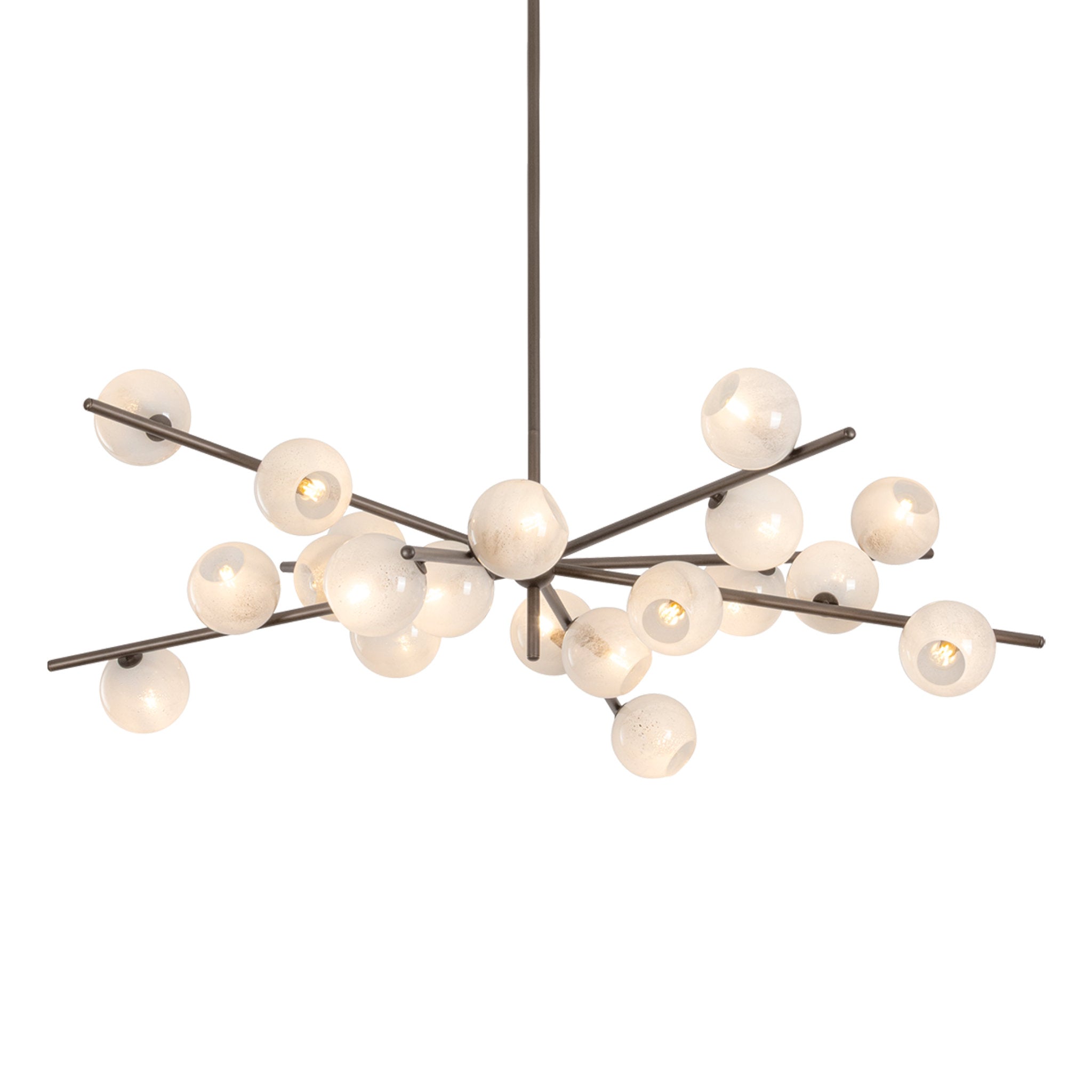 Sonny 20-Light Chandelier in Bronze Leaf 59.75W x 21.5H