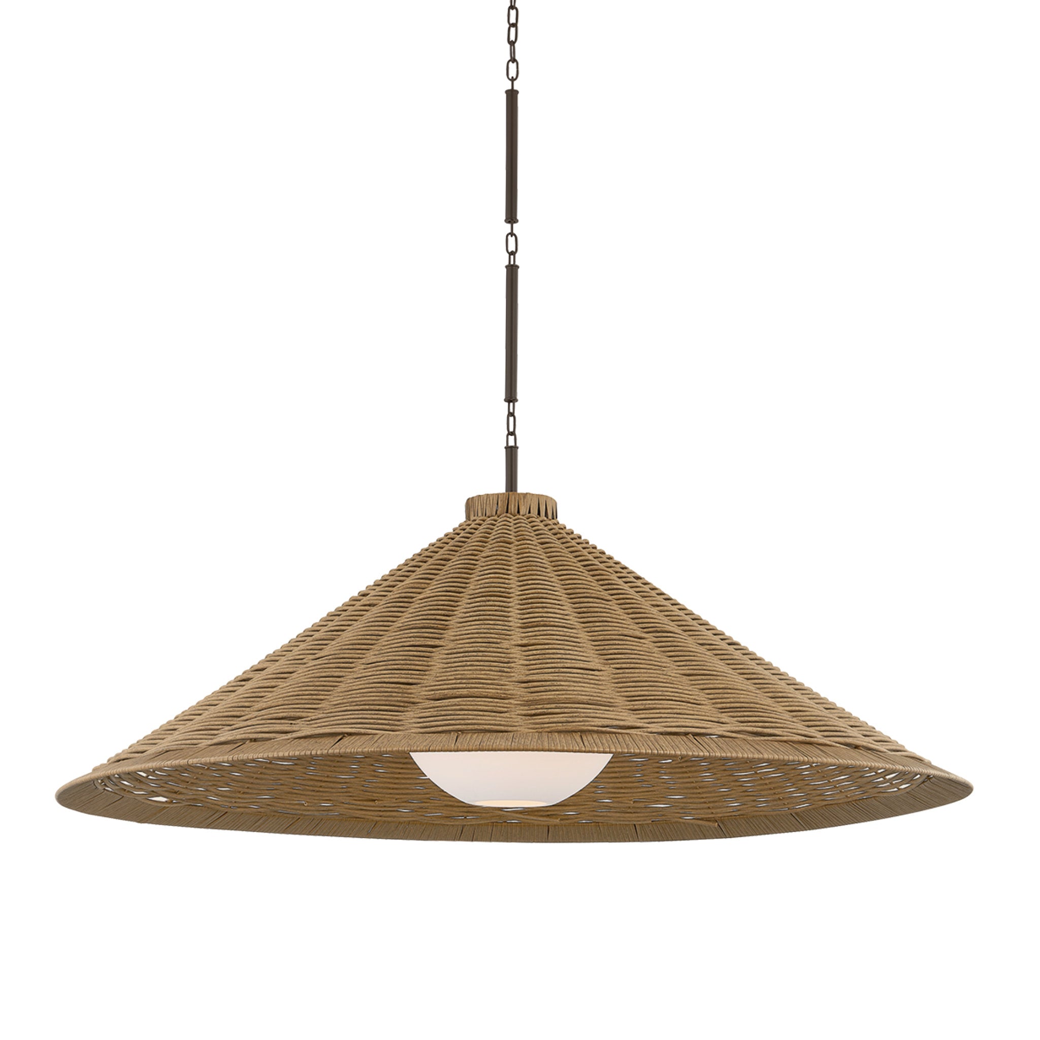Devlin 1-Light Exterior Pendant in Bronze 44W x 19H