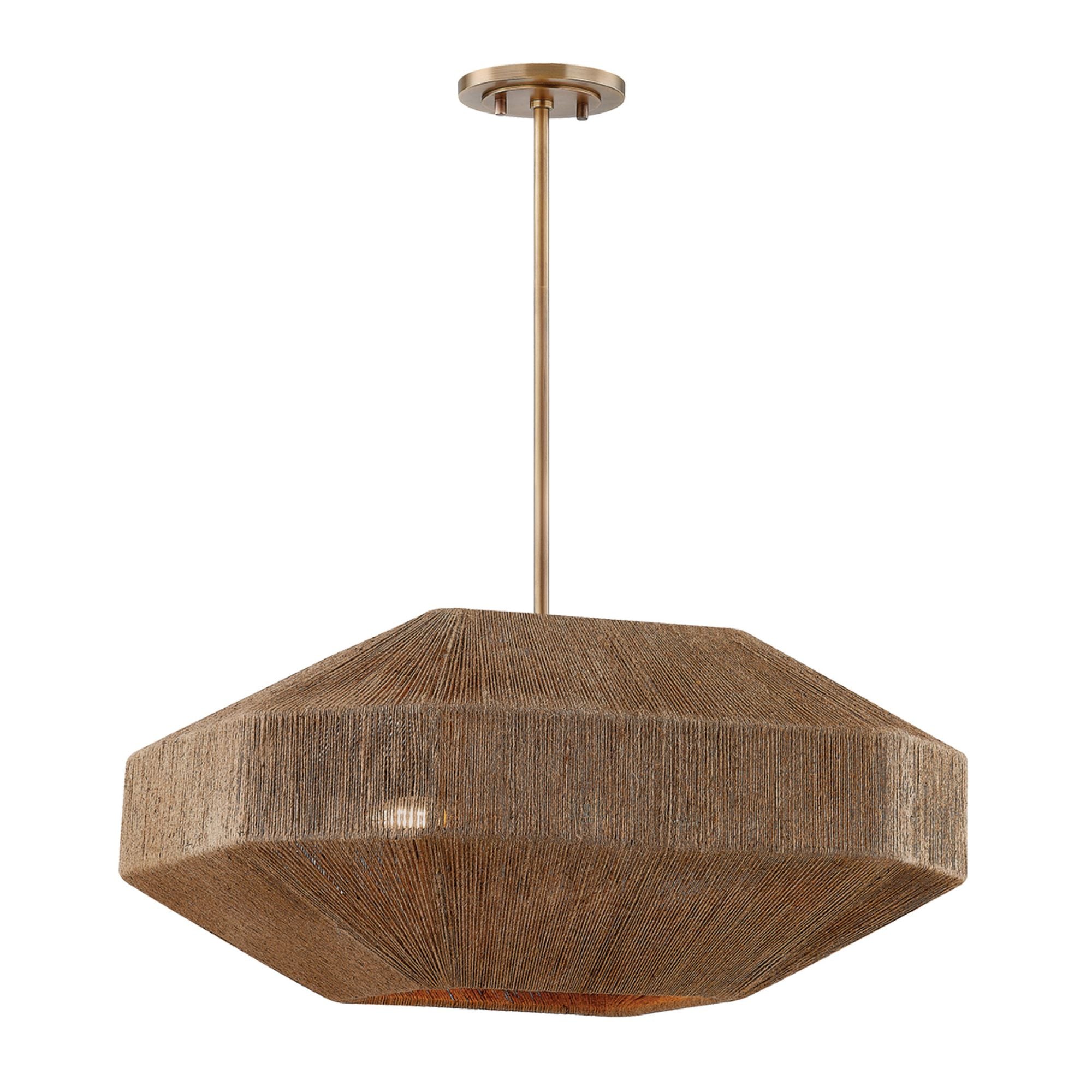 Laken Chandelier 4-Light LED in  Patina Brass 24L x 24W x 14.25H