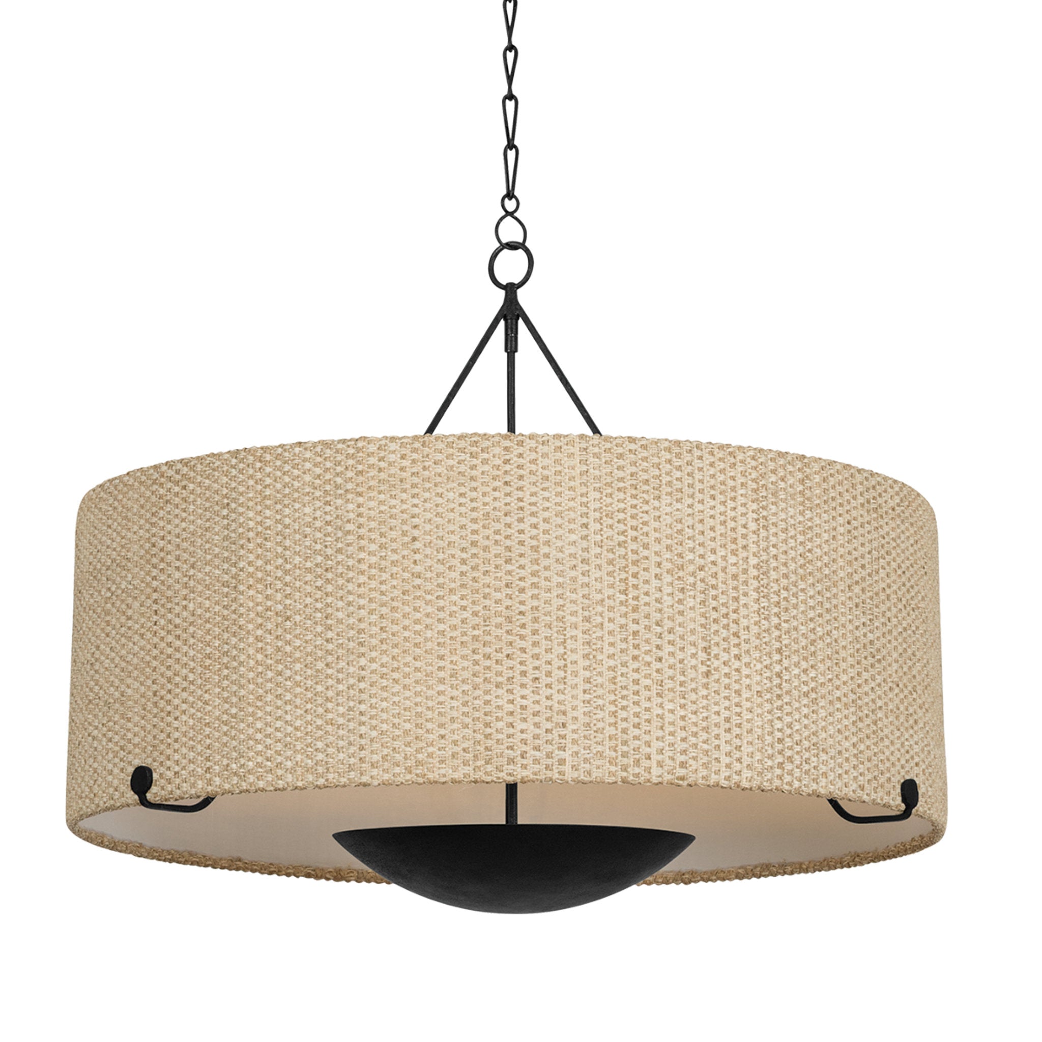 Elias 6-Light Chandelier in Forged Iron 38W x 30.75H