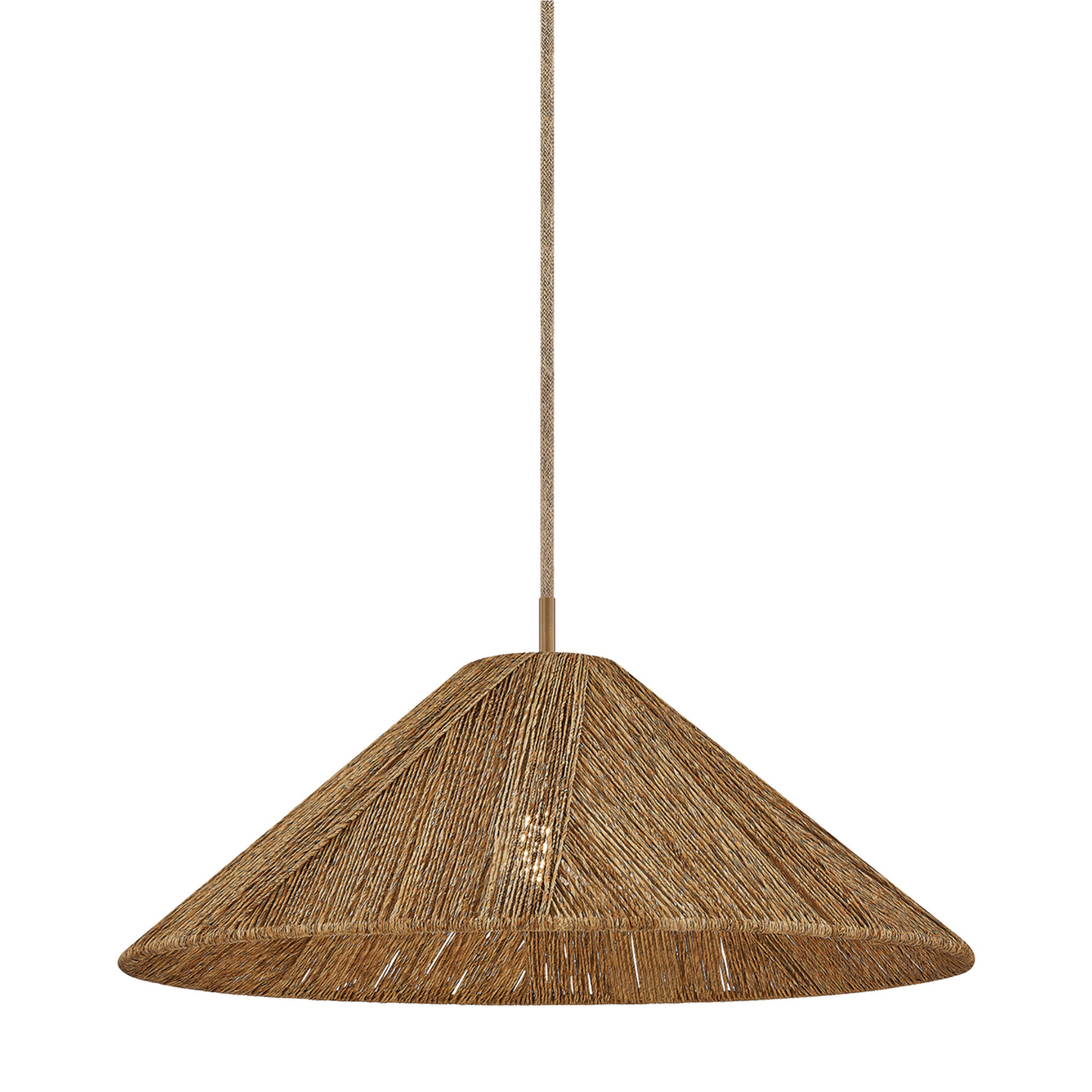 Ahrens 1-Light Pendant in Patina Brass 24W x 10.75H