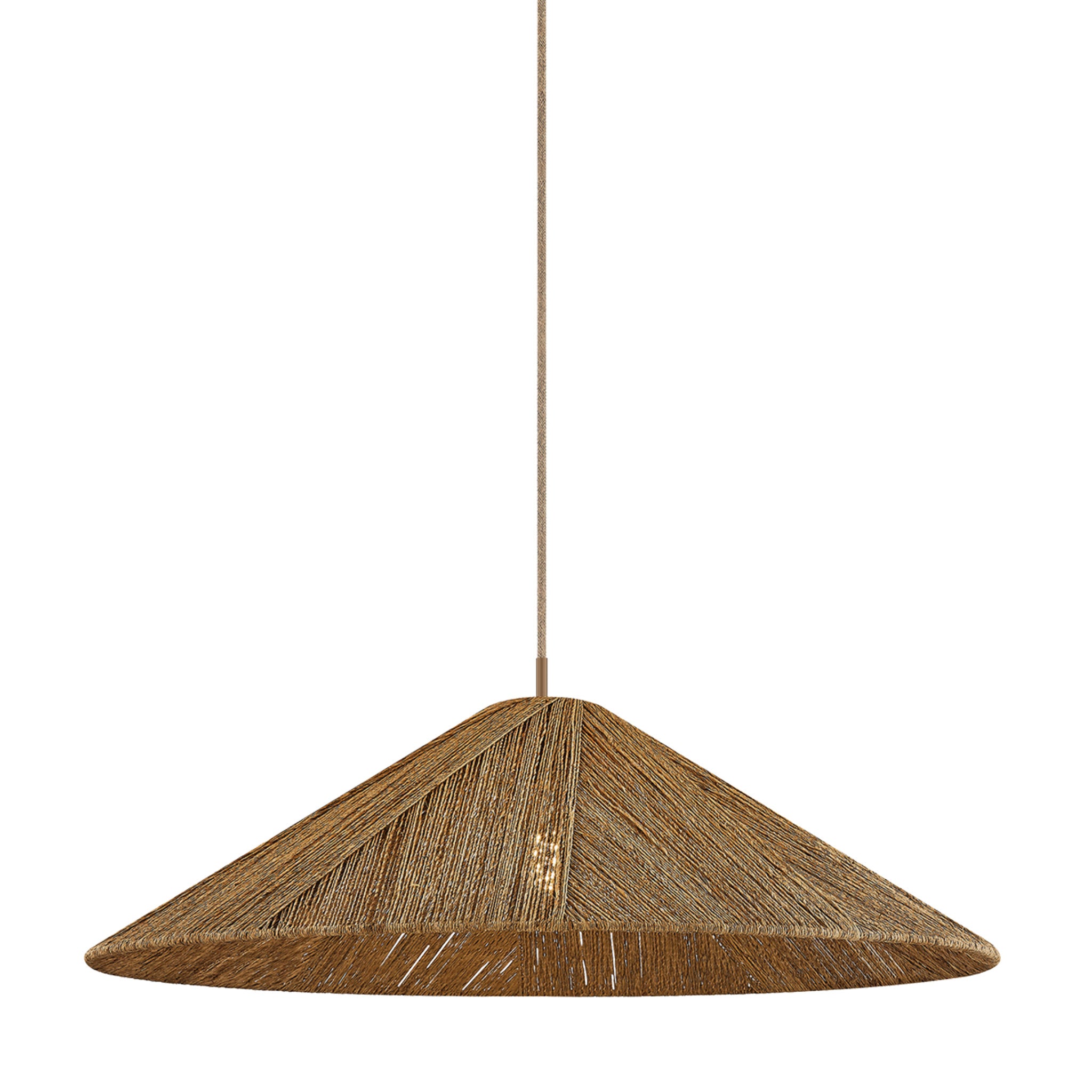 Ahrens 1-Light Pendant in Patina Brass 36W x 12.75H