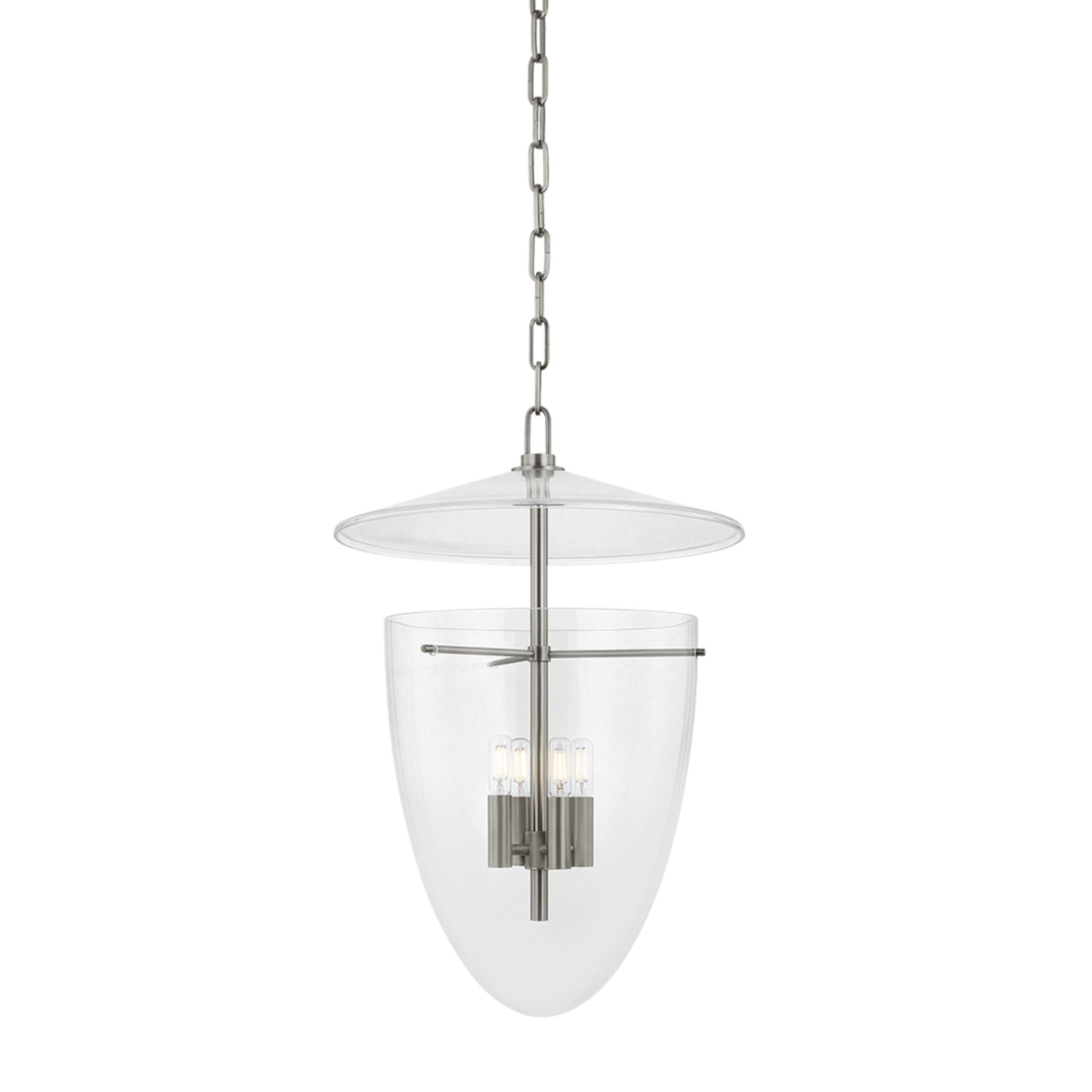 Tully 4-Light Lantern in Vintage Pewter 17.75W x 26H