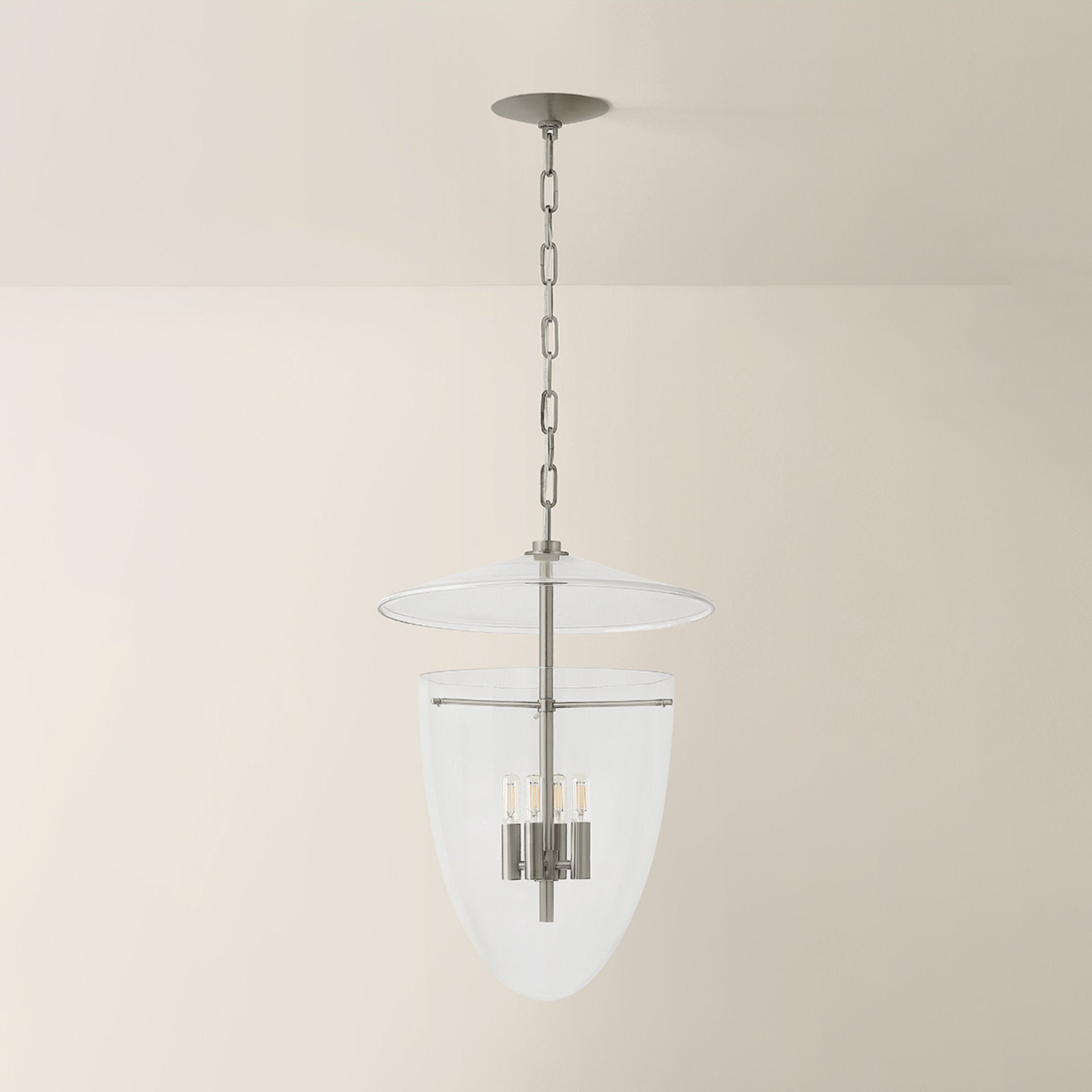 Tully 3-Light Lantern in Vintage Pewter 13.5W x 20.25H