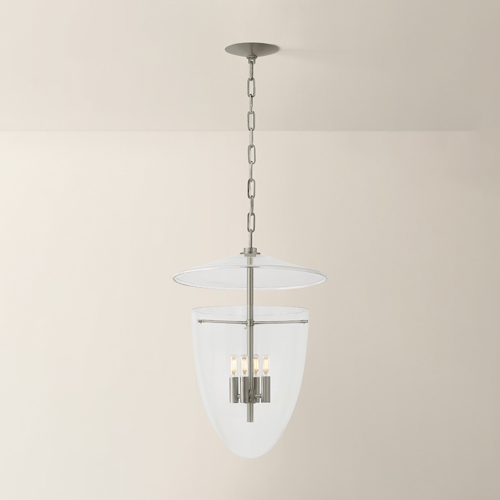 Tully 3-Light Lantern in Vintage Pewter 13.5W x 20.25H