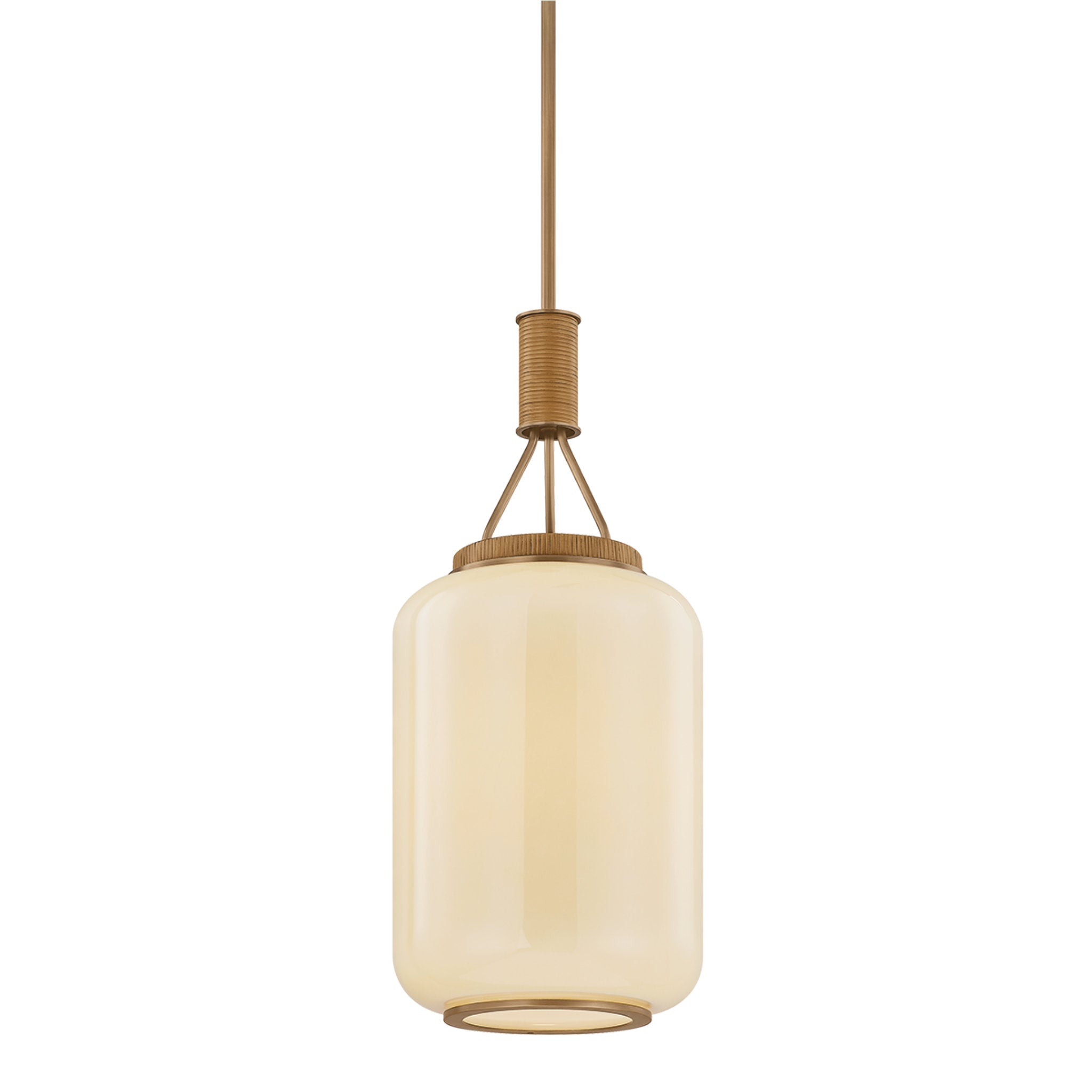 Judson 1-Light Lantern in Patina Brass 10W x 23.5H