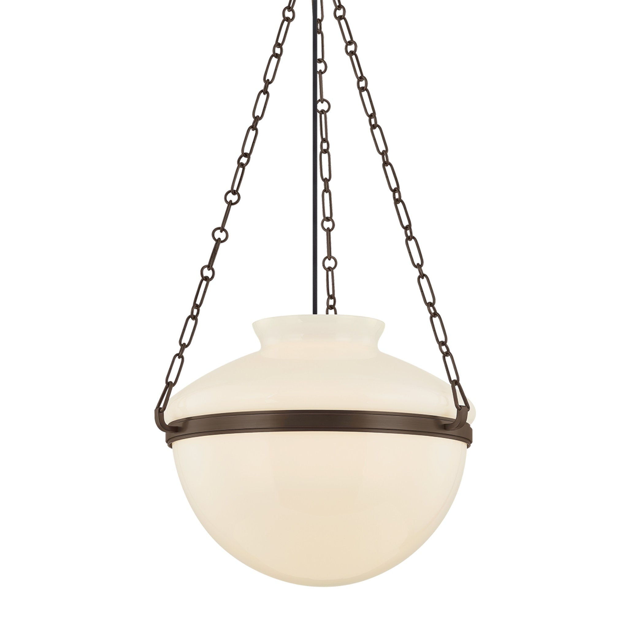 Paradigm 1-Light Pendant in Bronze by Lauren Liess 19W x 14.5H