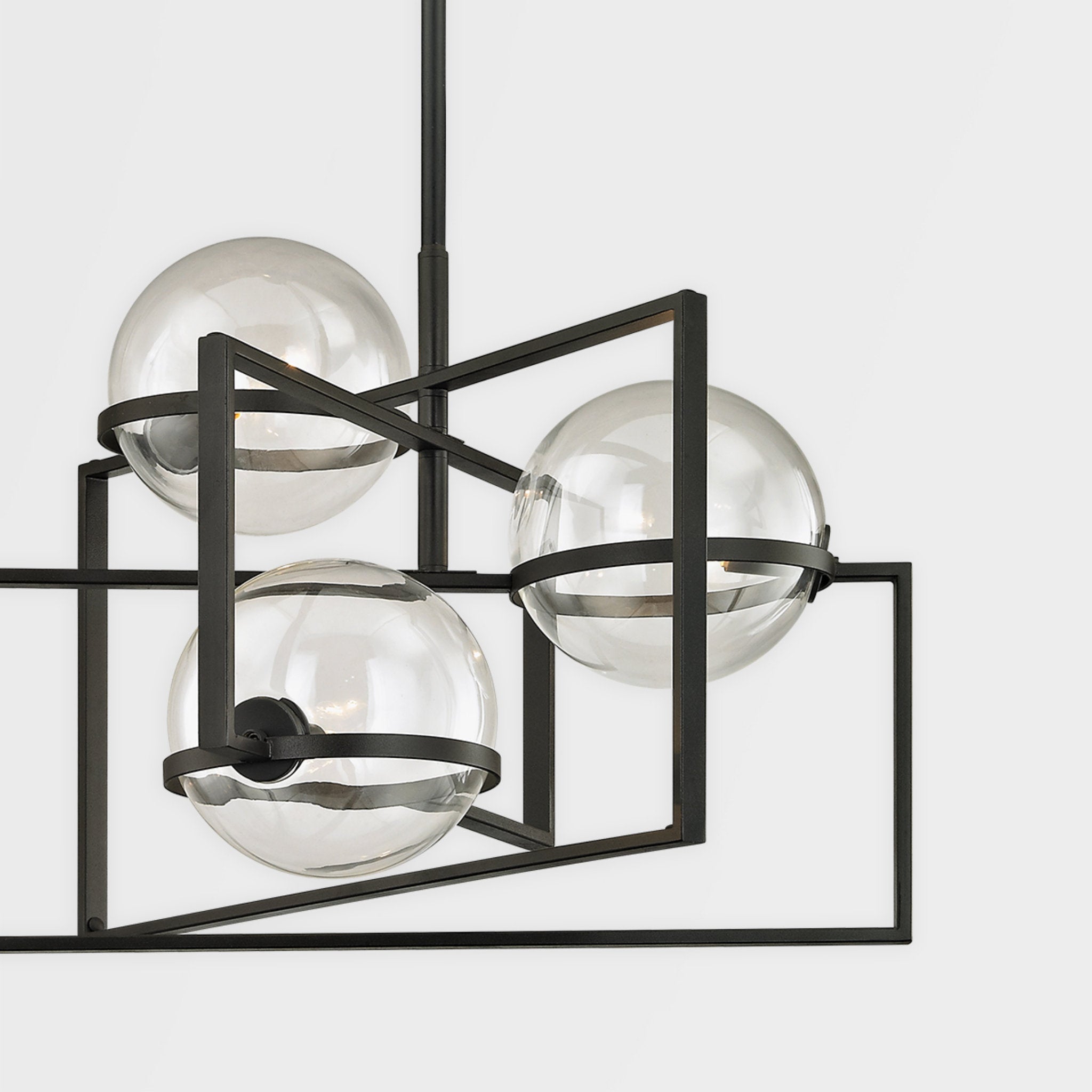 Elliot 3-Light Chandelier in Texture Black 25W x 20H