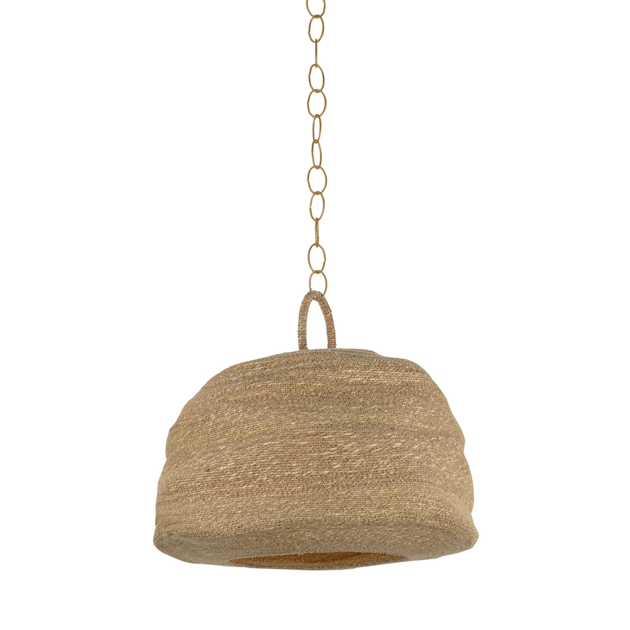 Ferrando 1-Light Pendant in Patina Brass 25W x 19.25H