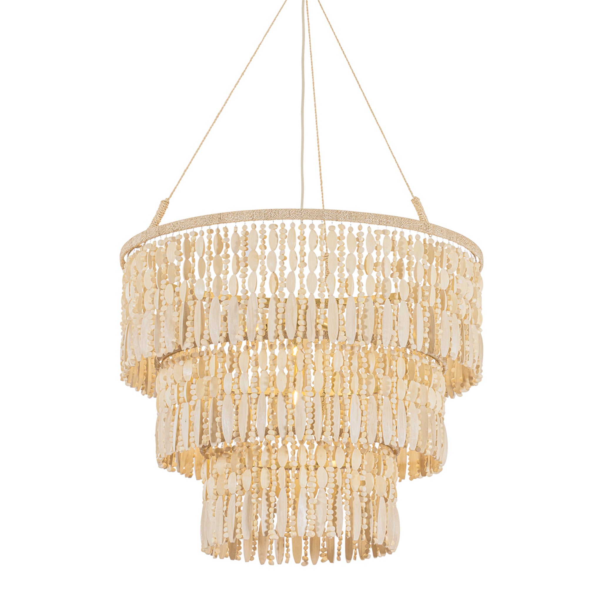 Ben 4-Light Pendant in Vintage Gold Leaf 31.5W x 25.75H