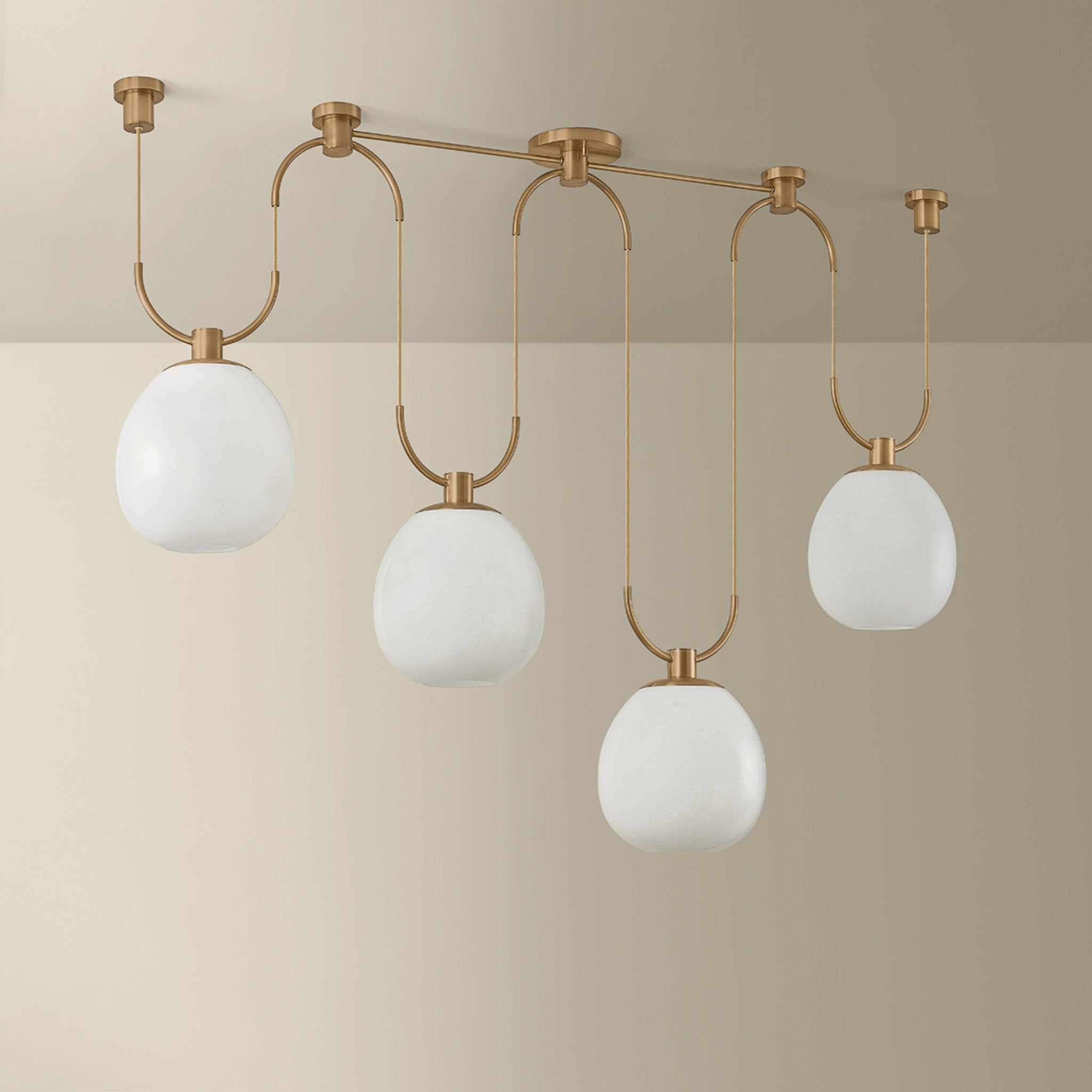 Jove 4-Light Linear in Patina Brass 10.25L x 58W x 16.5H