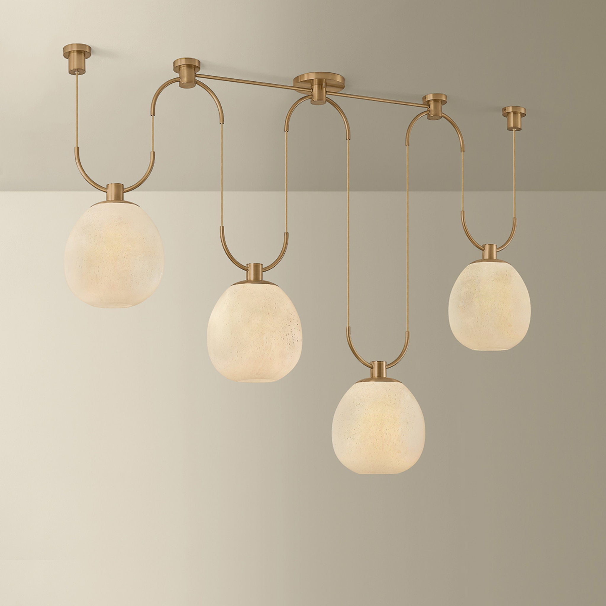 Jove 4-Light Linear in Patina Brass 10.25L x 58W x 16.5H