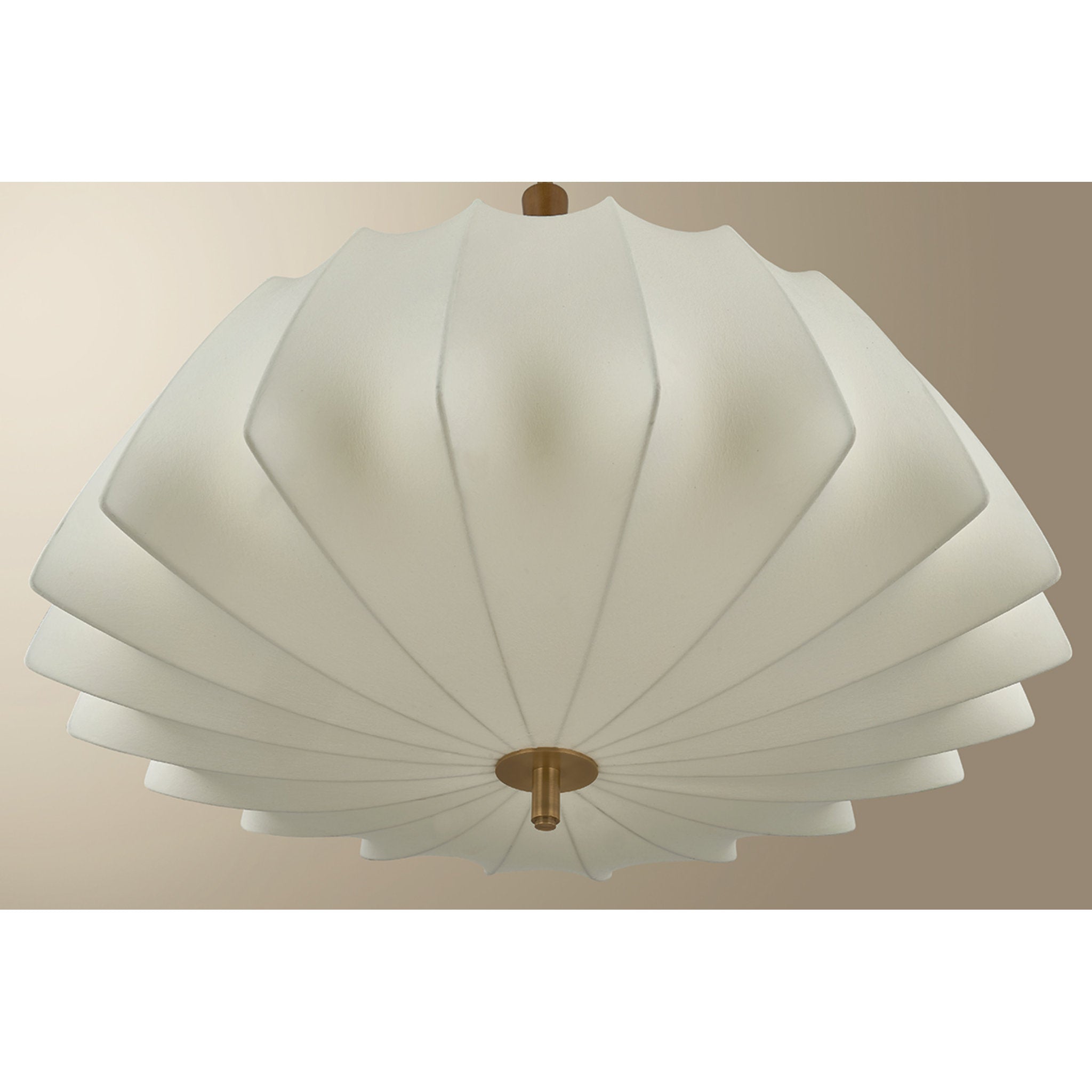 Flinders 1-Light Pendant in Patina Brass 32W x 25.5H