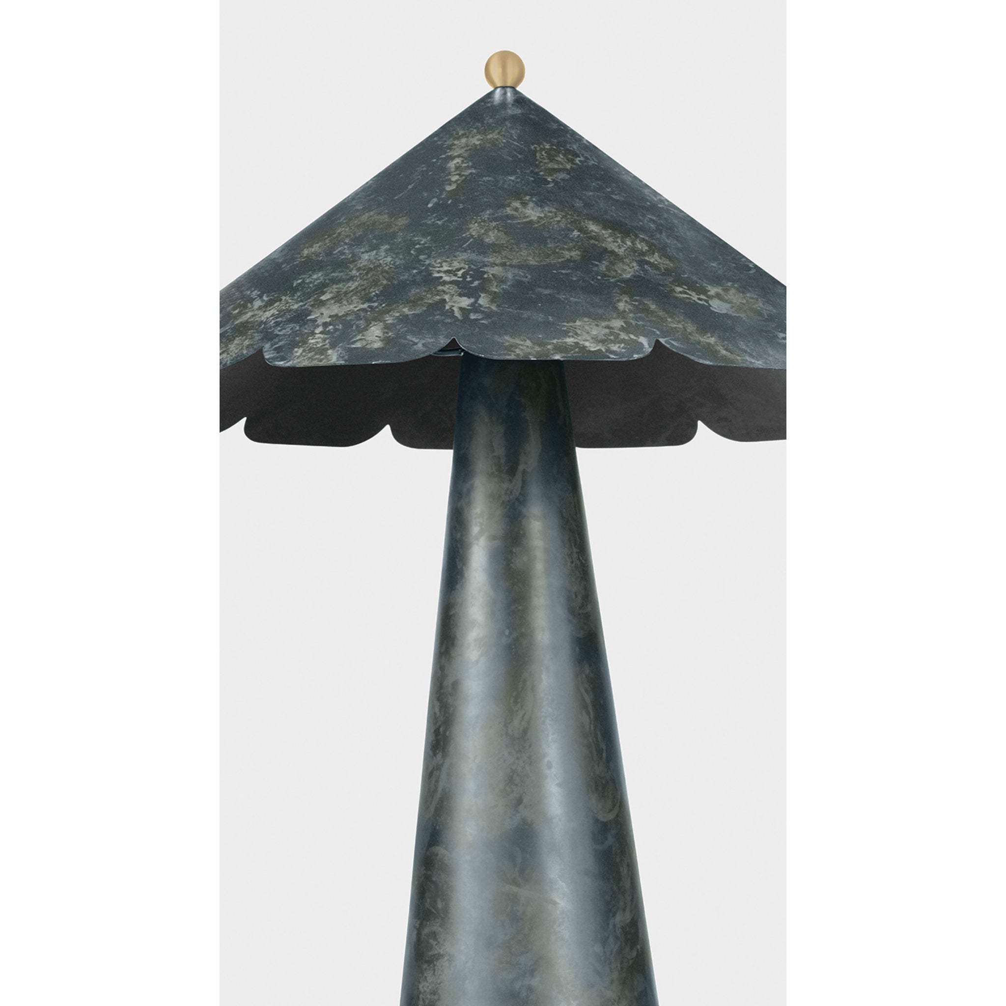 Folly Beach 1-Light Table Lamp in Verdigris by Cortney Bishop 20.75W x 24.25H