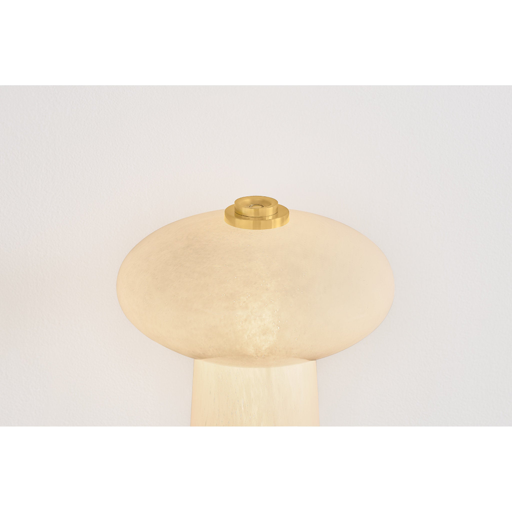 Fords 1-Light Rechargeable Table Lamp in Aged Brass 10.25W x 13.75H