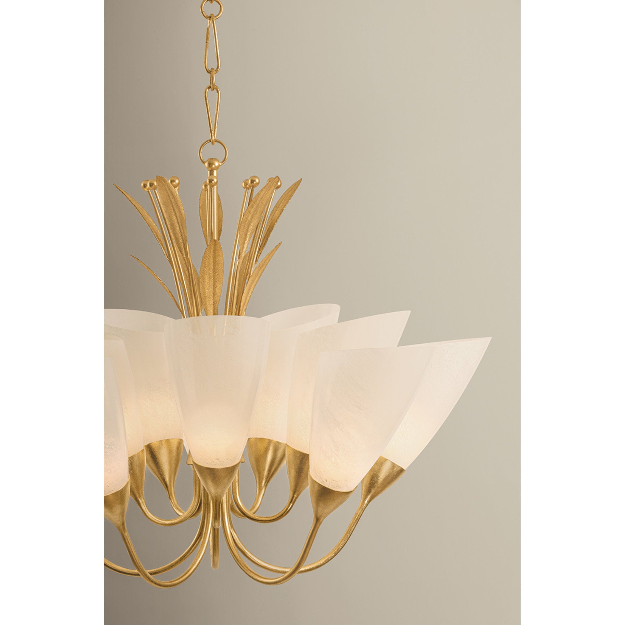 Forest Glen 1-Light Chandelier in Vintage Gold Leaf 42.25W x 29.75H