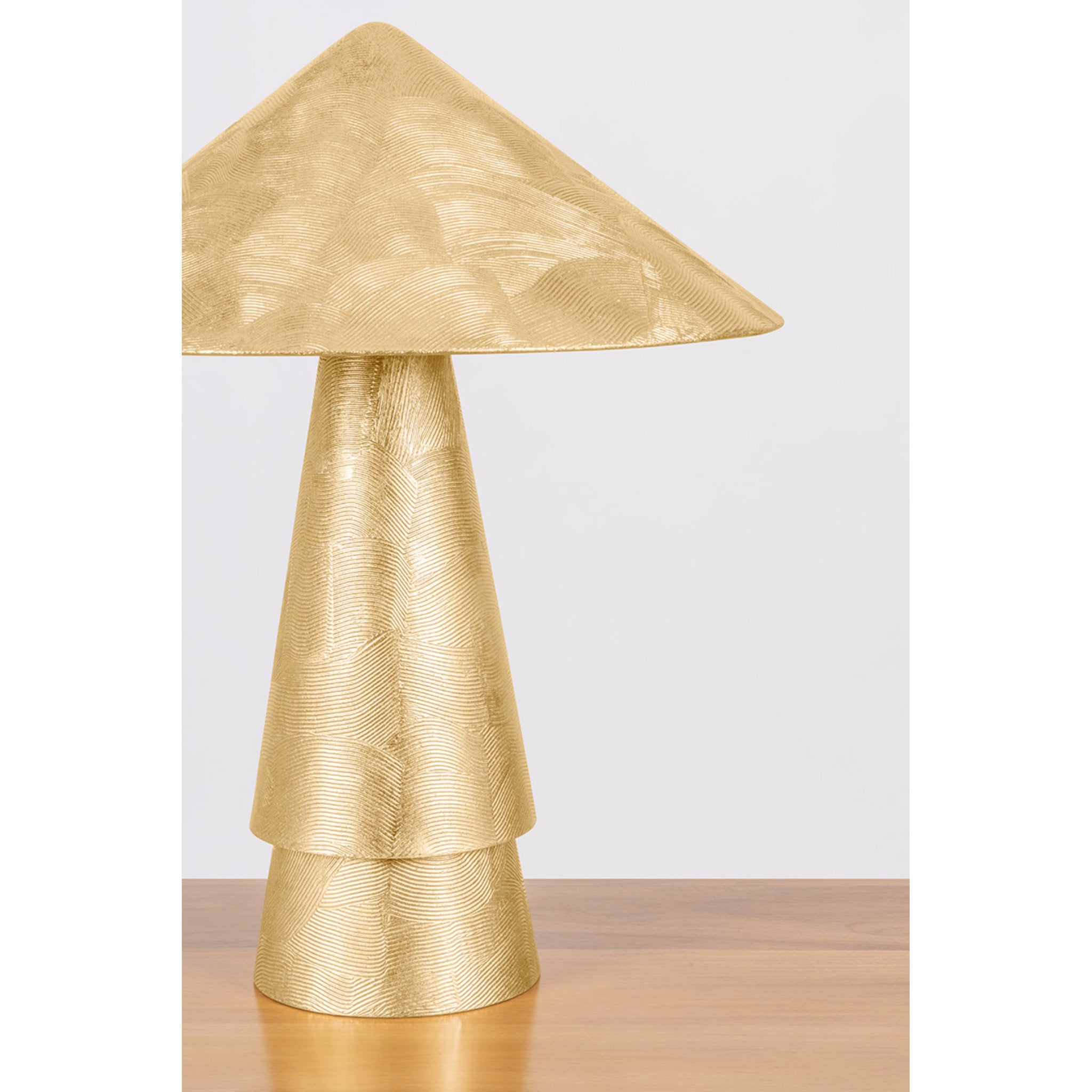 Foxton 1-Light Table Lamp in Vintage Gold Leaf 18W x 22H