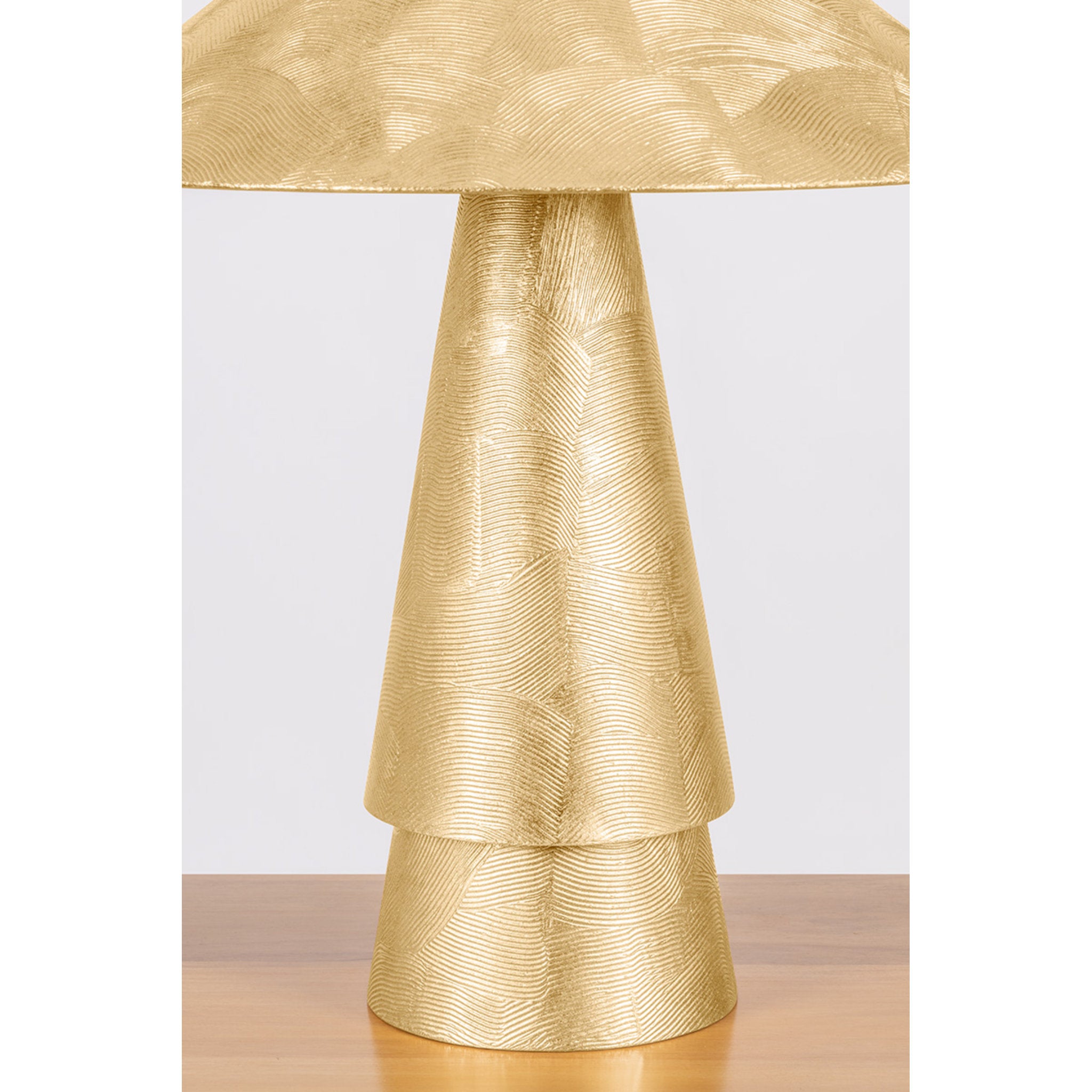 Foxton 1-Light Table Lamp in Vintage Gold Leaf 18W x 22H