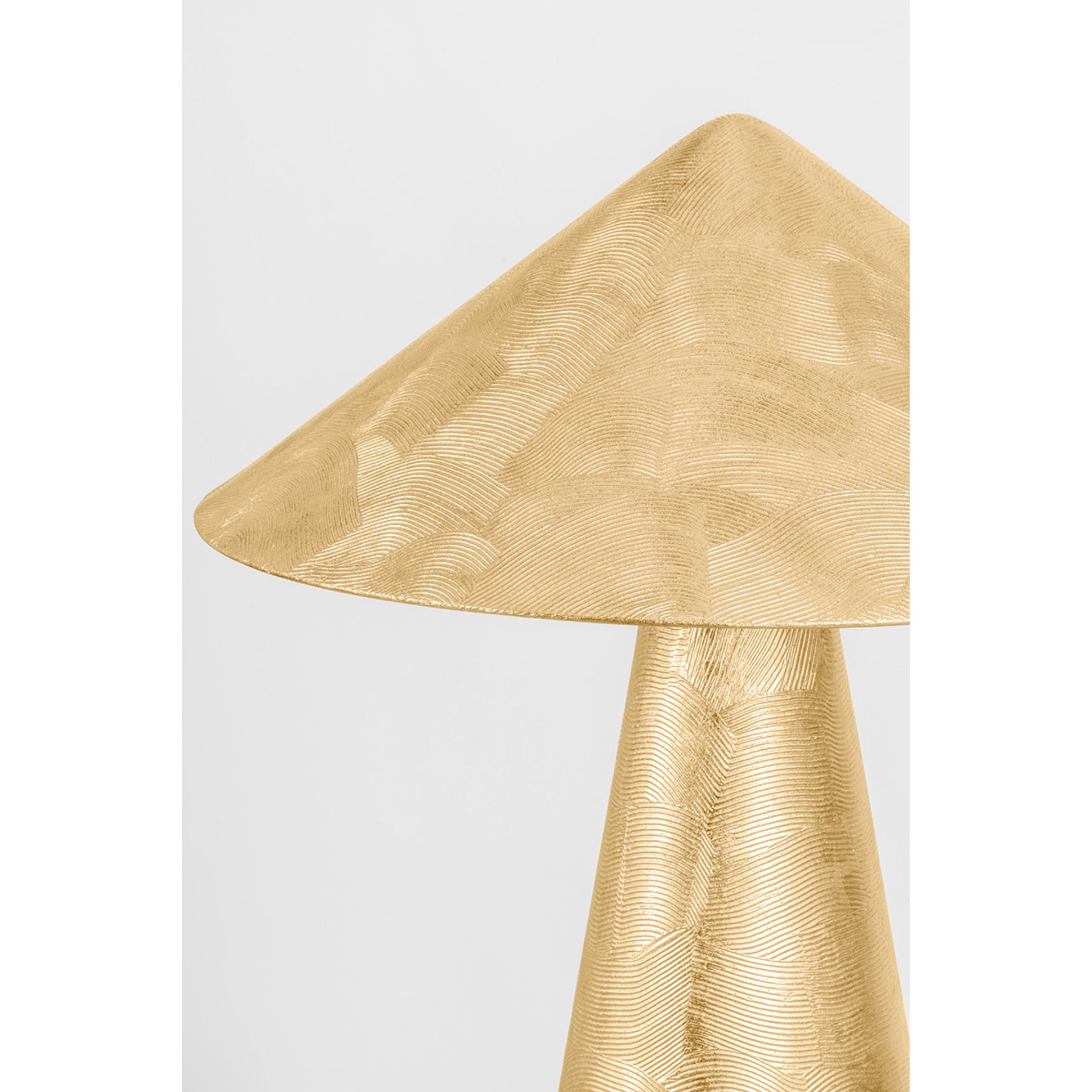 Foxton 1-Light Table Lamp in Vintage Gold Leaf 18W x 22H