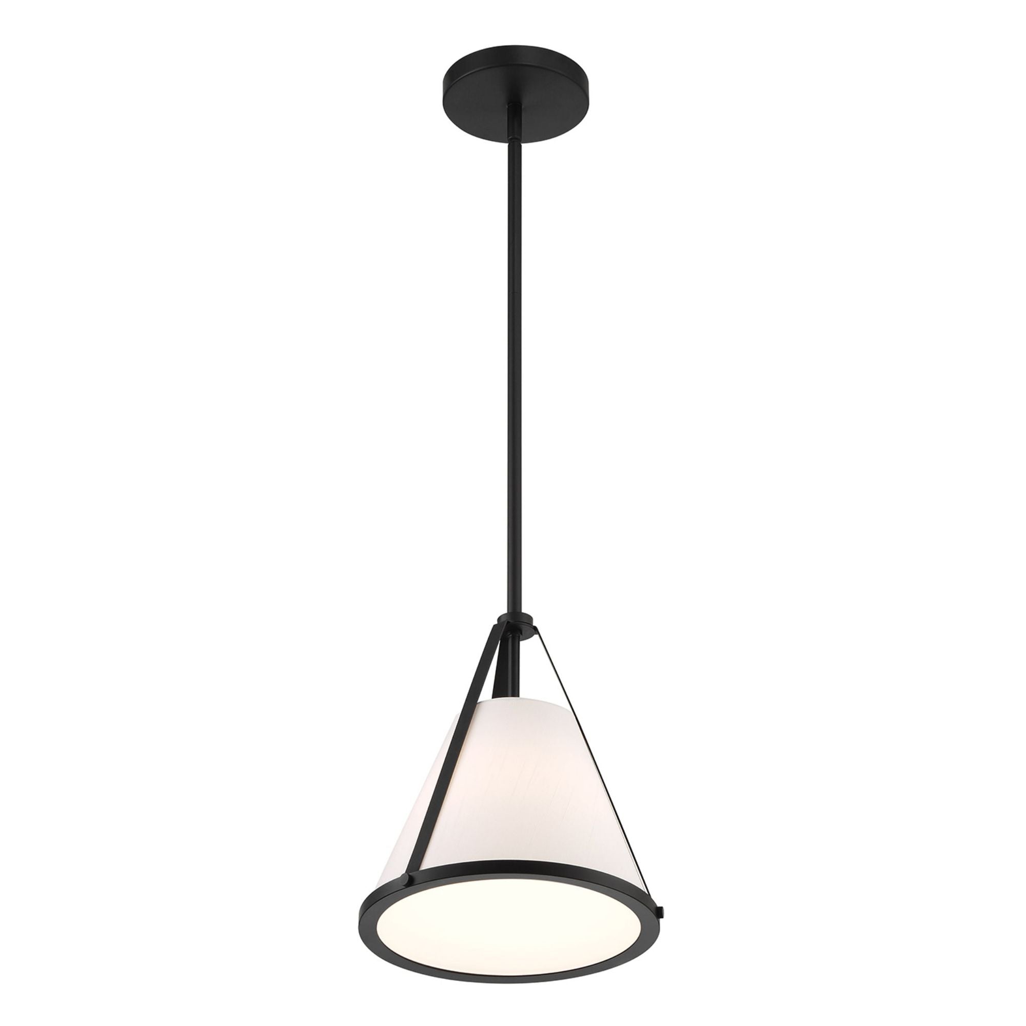 Fulton 9.25'' Black Pendant Black 9.25"W x 10.75"H x 9.25"D