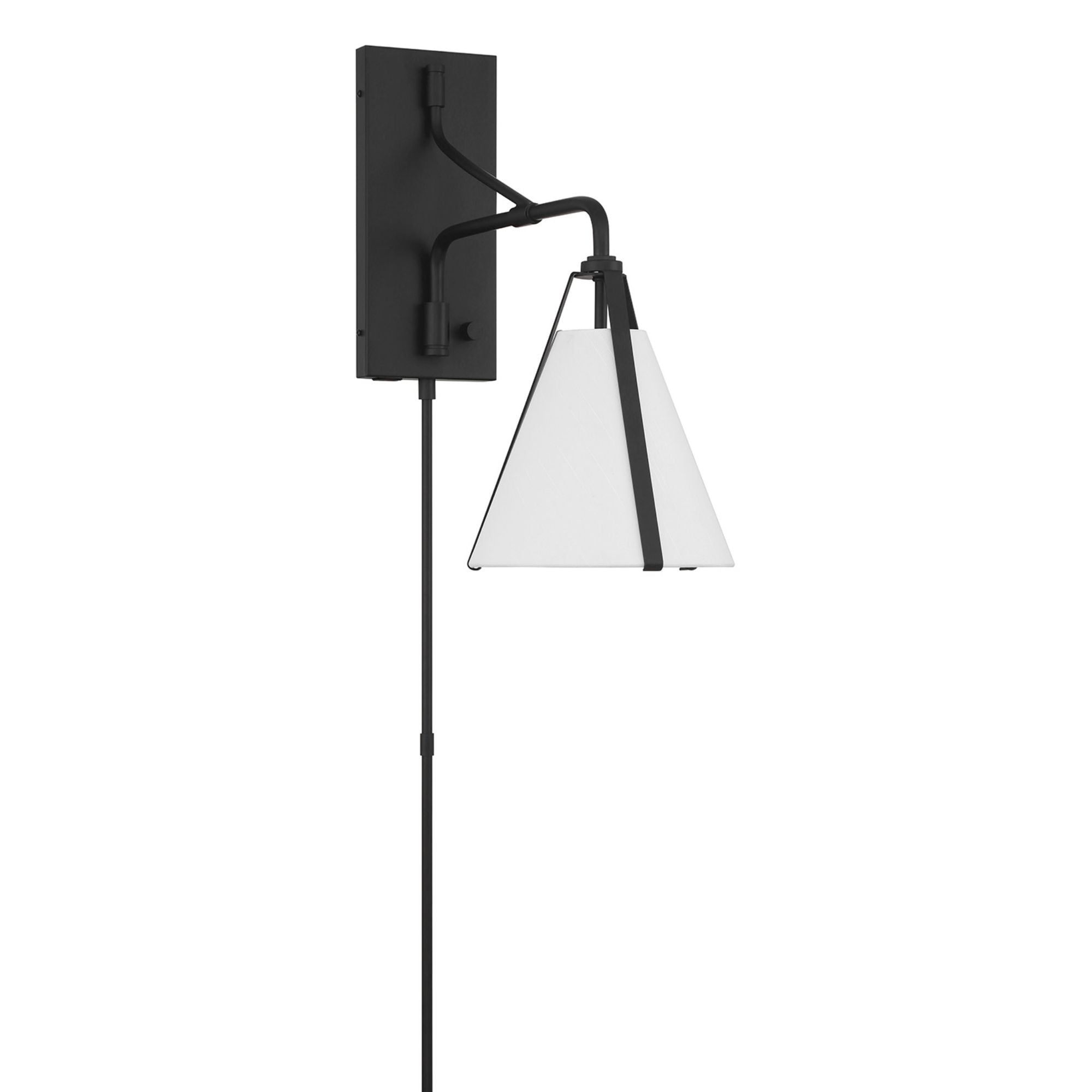 Fulton 8'' Black Task Sconce Black 8"W x 17.5"H x 18"D