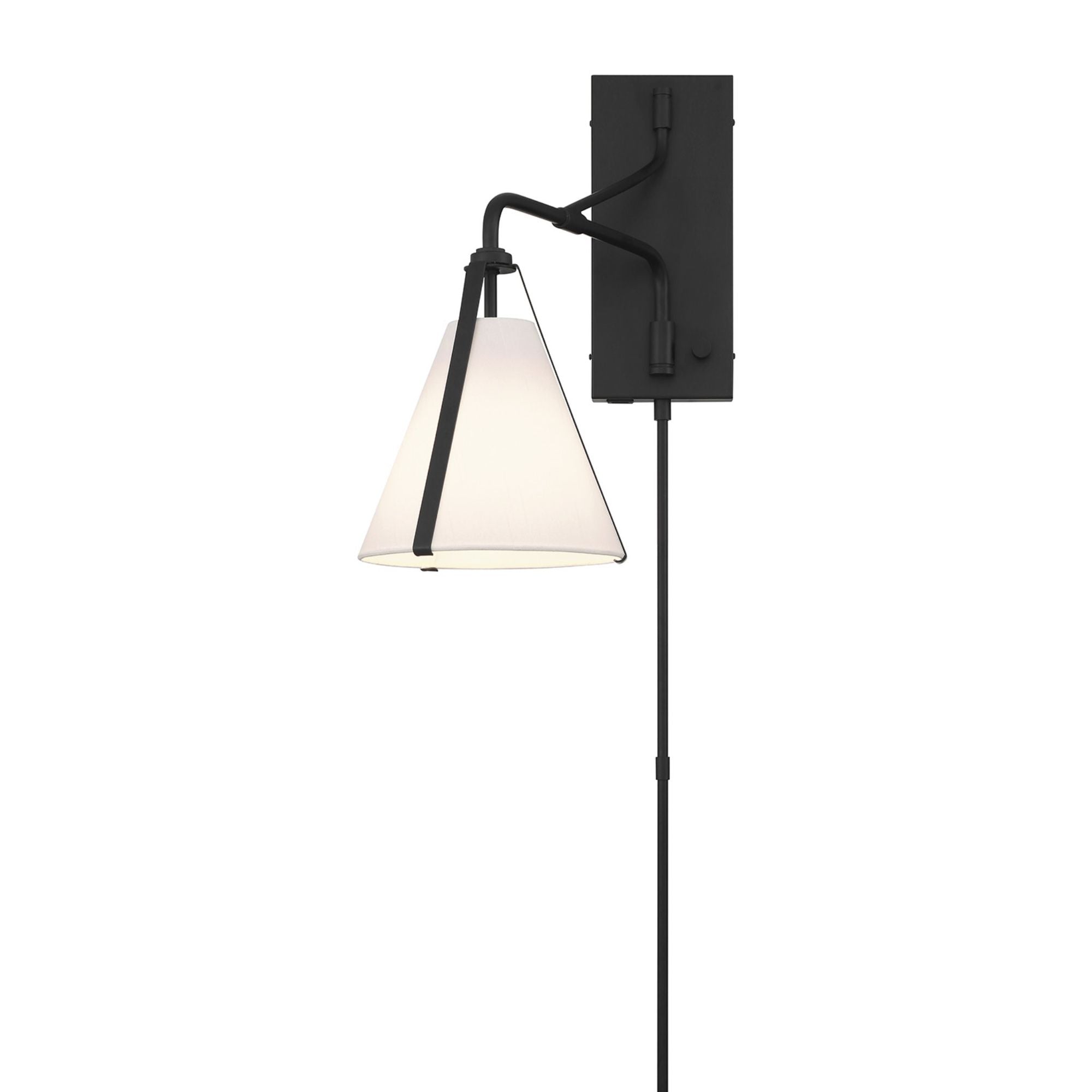Fulton 8'' Black Task Sconce Black 8"W x 17.5"H x 18"D