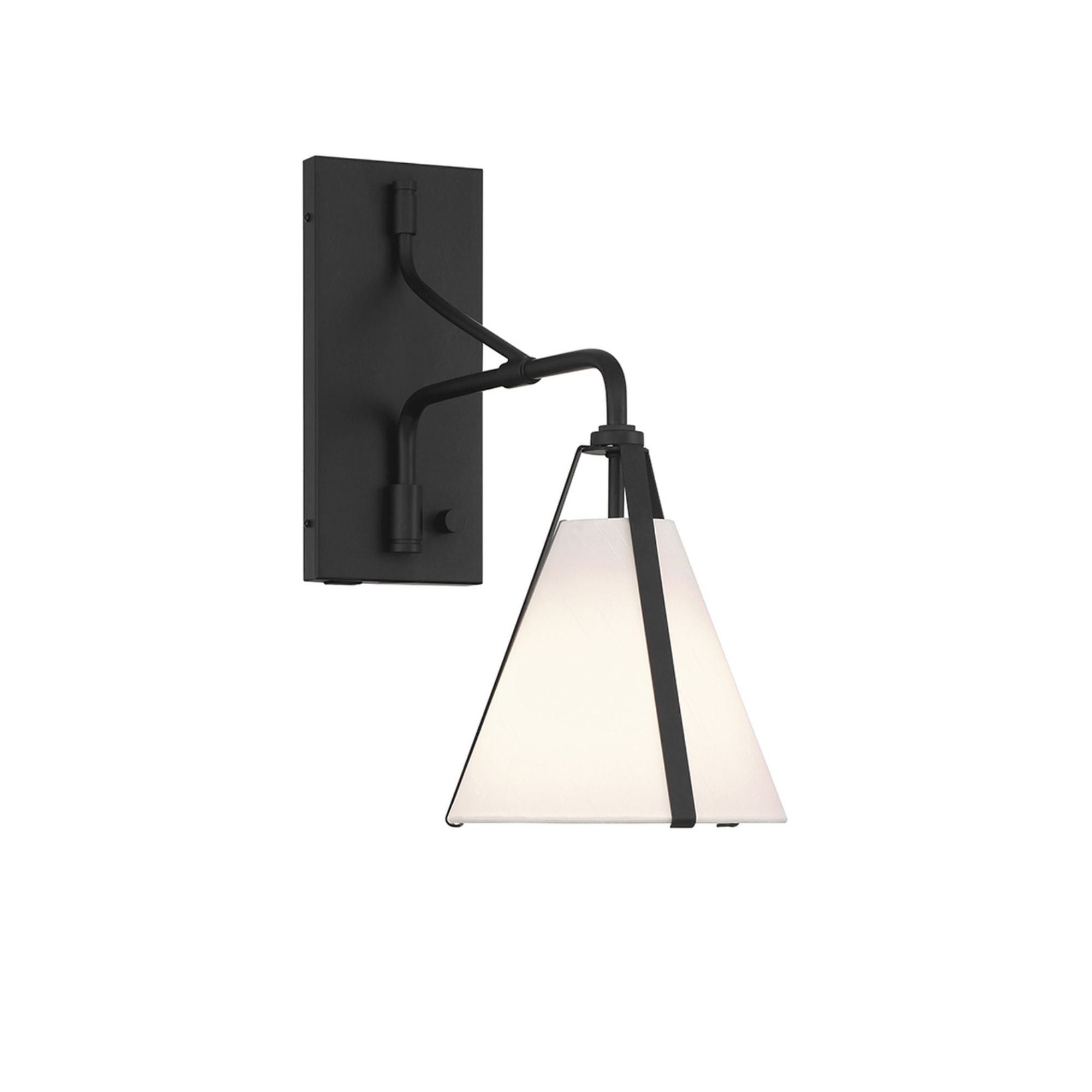 Fulton 8'' Black Task Sconce Black 8"W x 17.5"H x 18"D