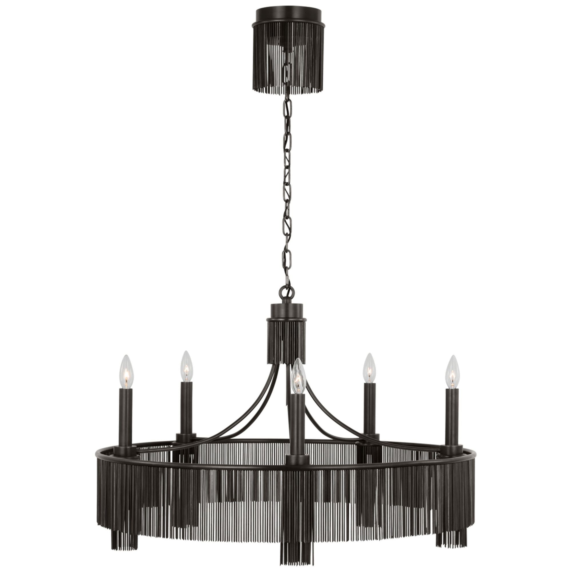 Fisher Weisman Sutton 34" Chandelier in Bronze Ceiling Light W34.25" x H23"