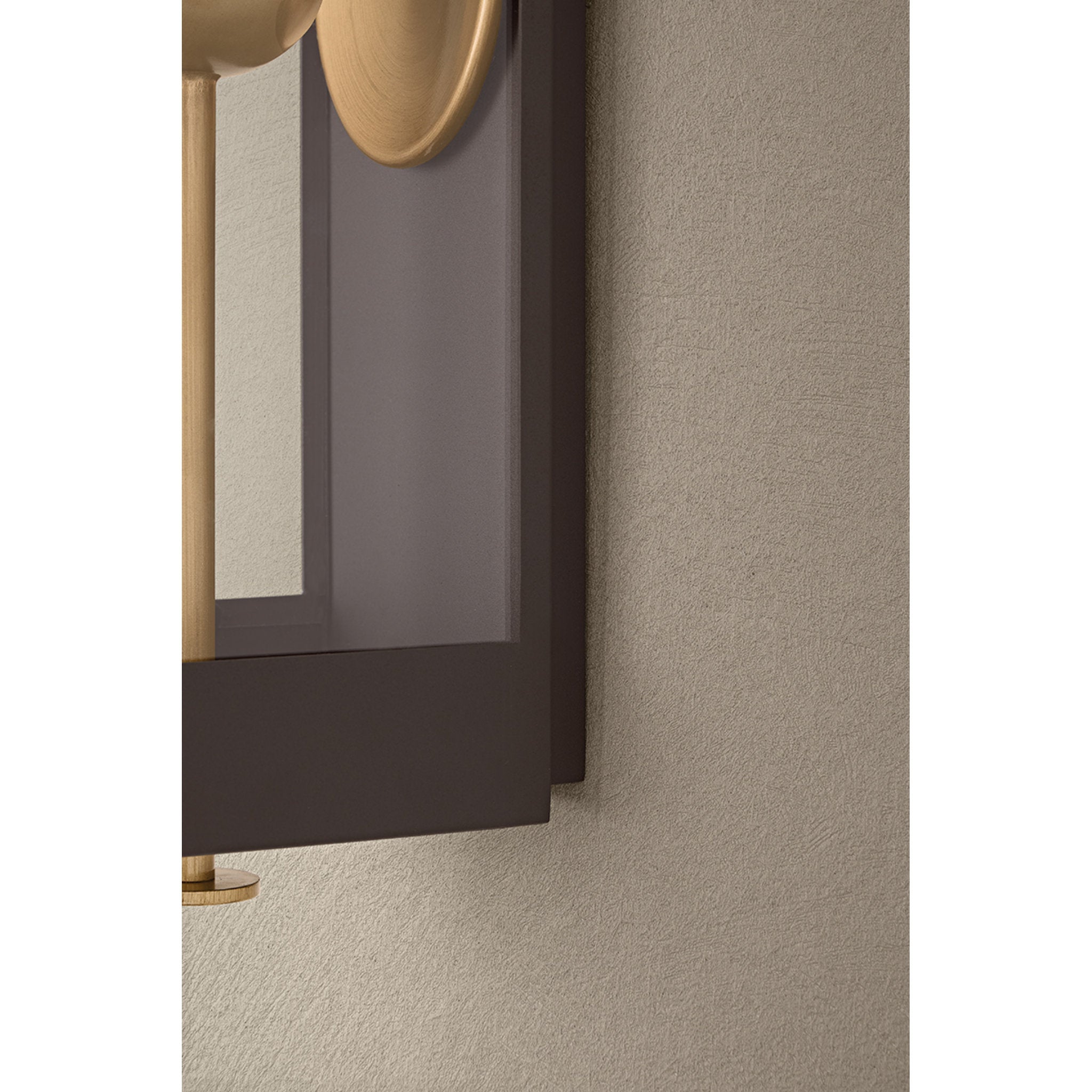 Garvey 1-Light Exterior Wall Sconce in Textured Bronze 6W x 21H