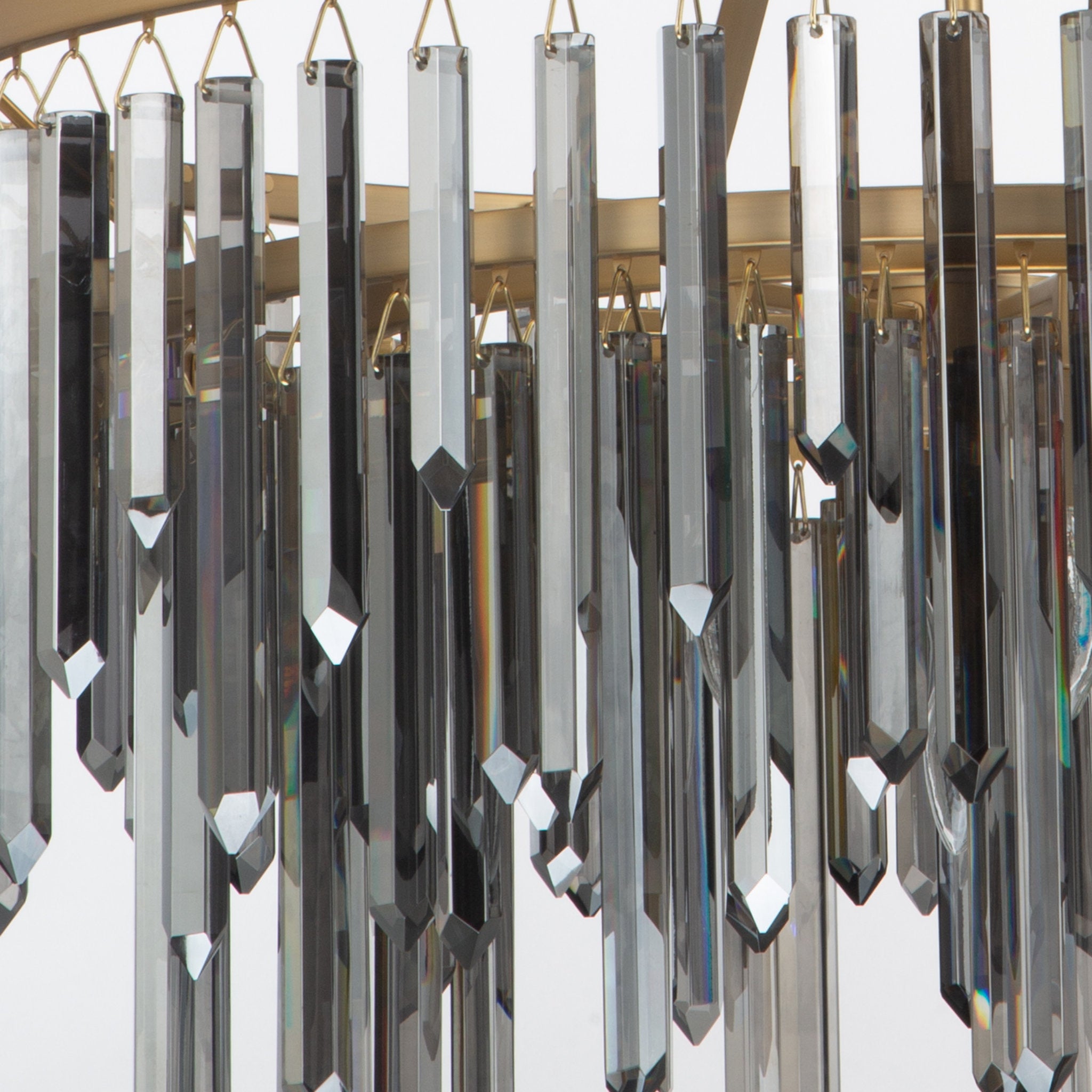 Gemma 32'' Modern Gold Chandelier Black 32"W x 30.75"H x 32"D