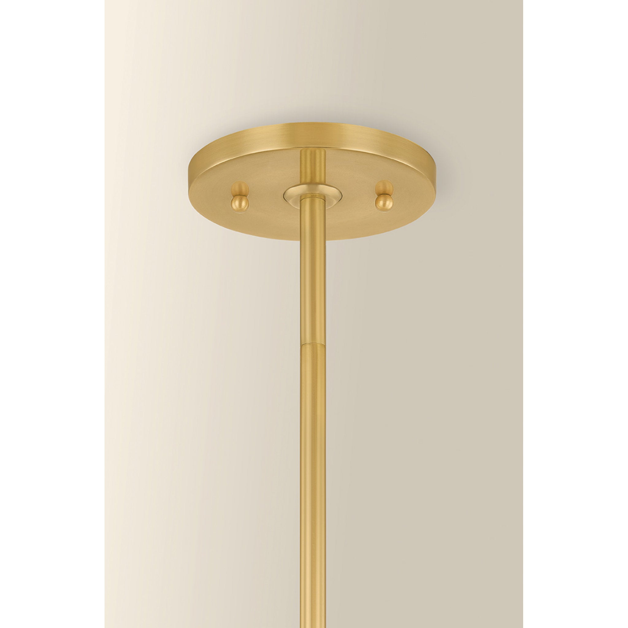 Genevieve 1-Light Chandelier in Aged Brass 34.25W x 17.25H
