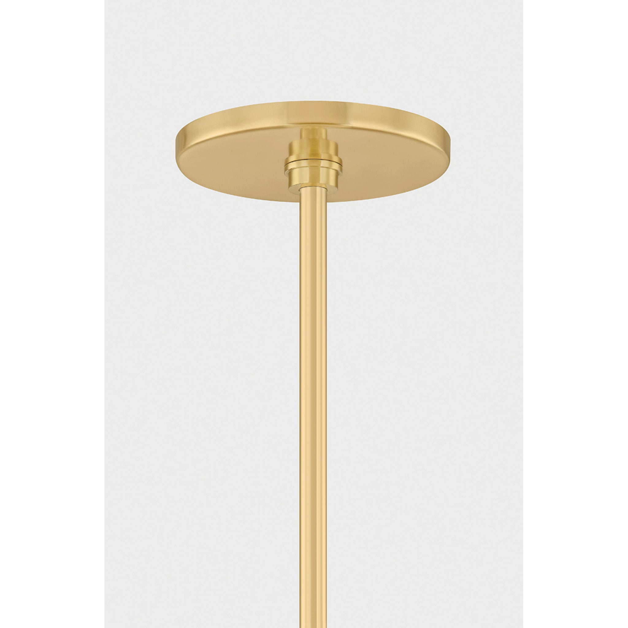George 3-Light Pendant in Aged Brass by Cortney Bishop 30W x 22.5H